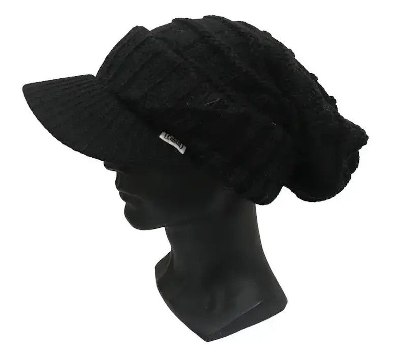 Charm Plain Knit Beanie Hat