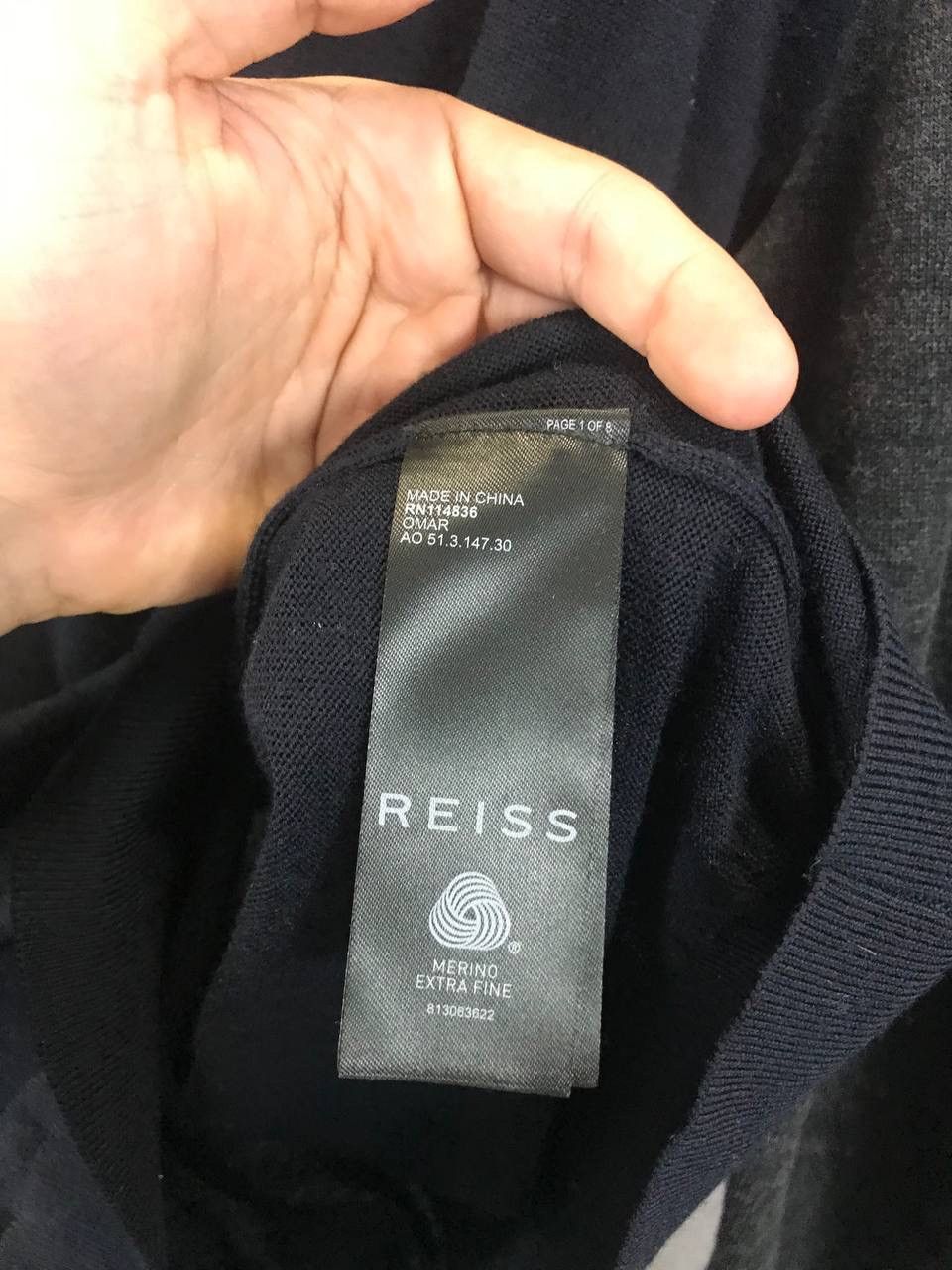 Reiss Reiss designer 1/3 zip merino wool sweater Size US XXL / EU 58 / 5 - 6 Thumbnail