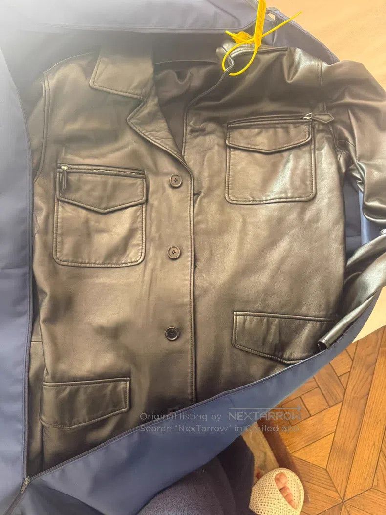 Hermes Hermes Hunting leather suit, black lambskin Size US M / EU 48-50 / 2 - 9 Thumbnail