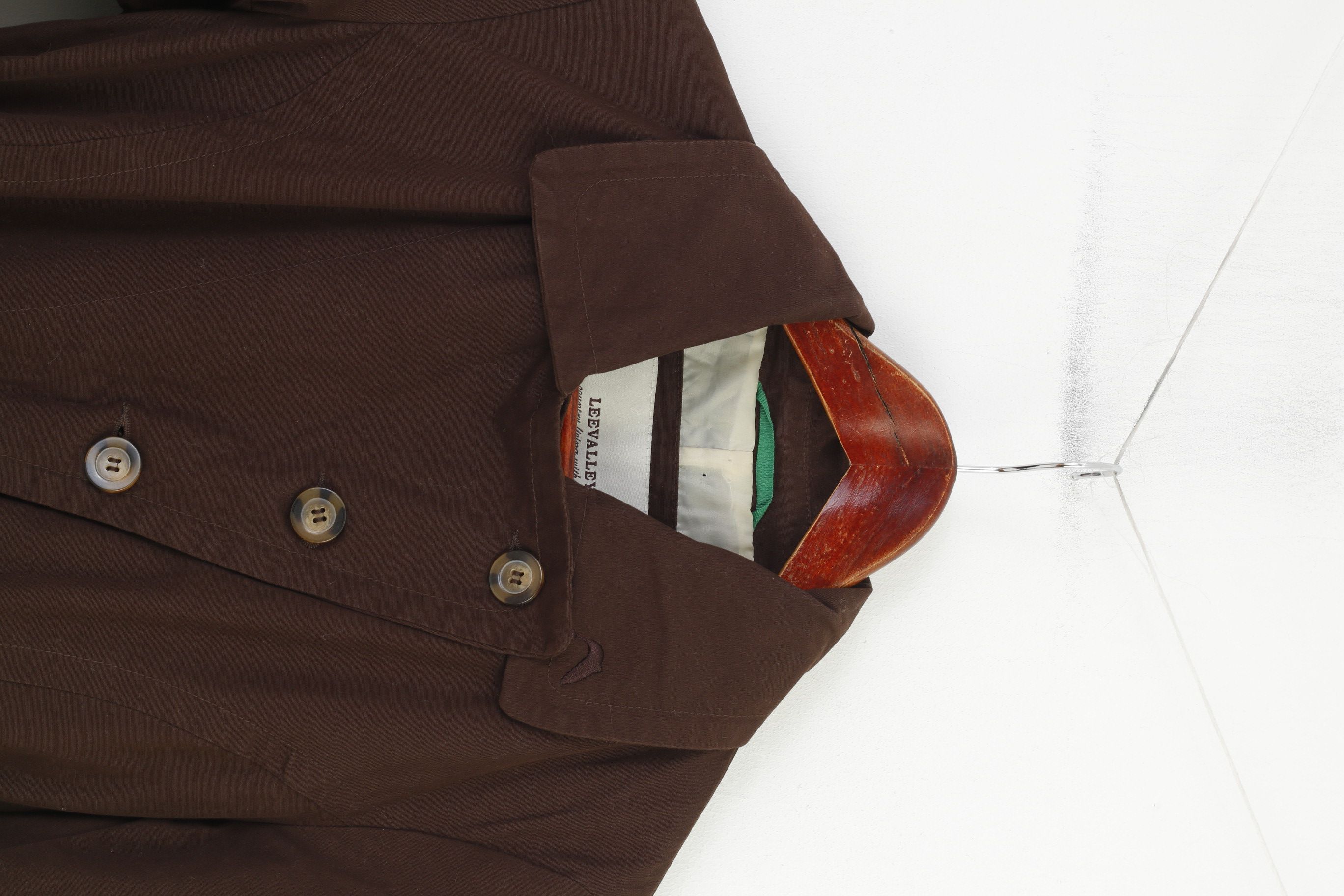 Vintage Leevalley Women M Coat Brown Trench Cotton 9767 Size M / US 6-8 / IT 42-44 - 2 Thumbnail