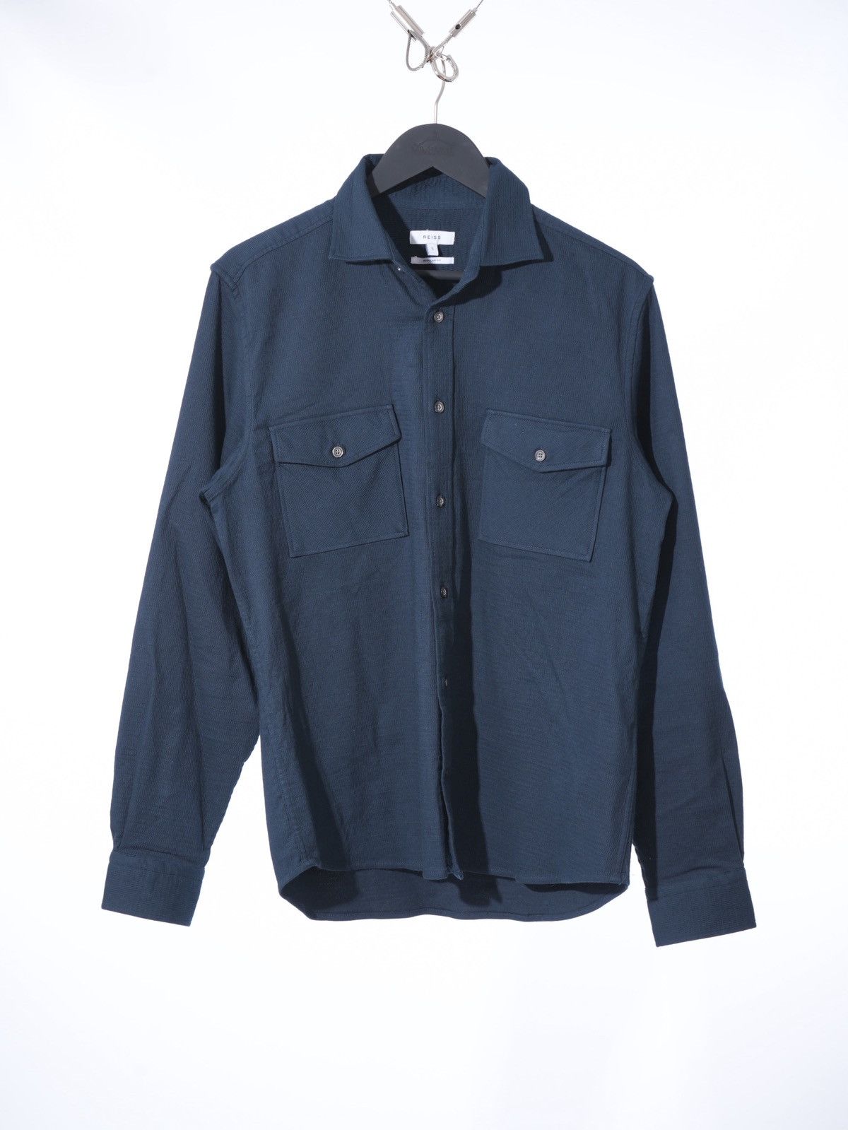Reiss REISS James Twill Jersey Overshirt Size US L / EU 52-54 / 3 - 1 Thumbnail