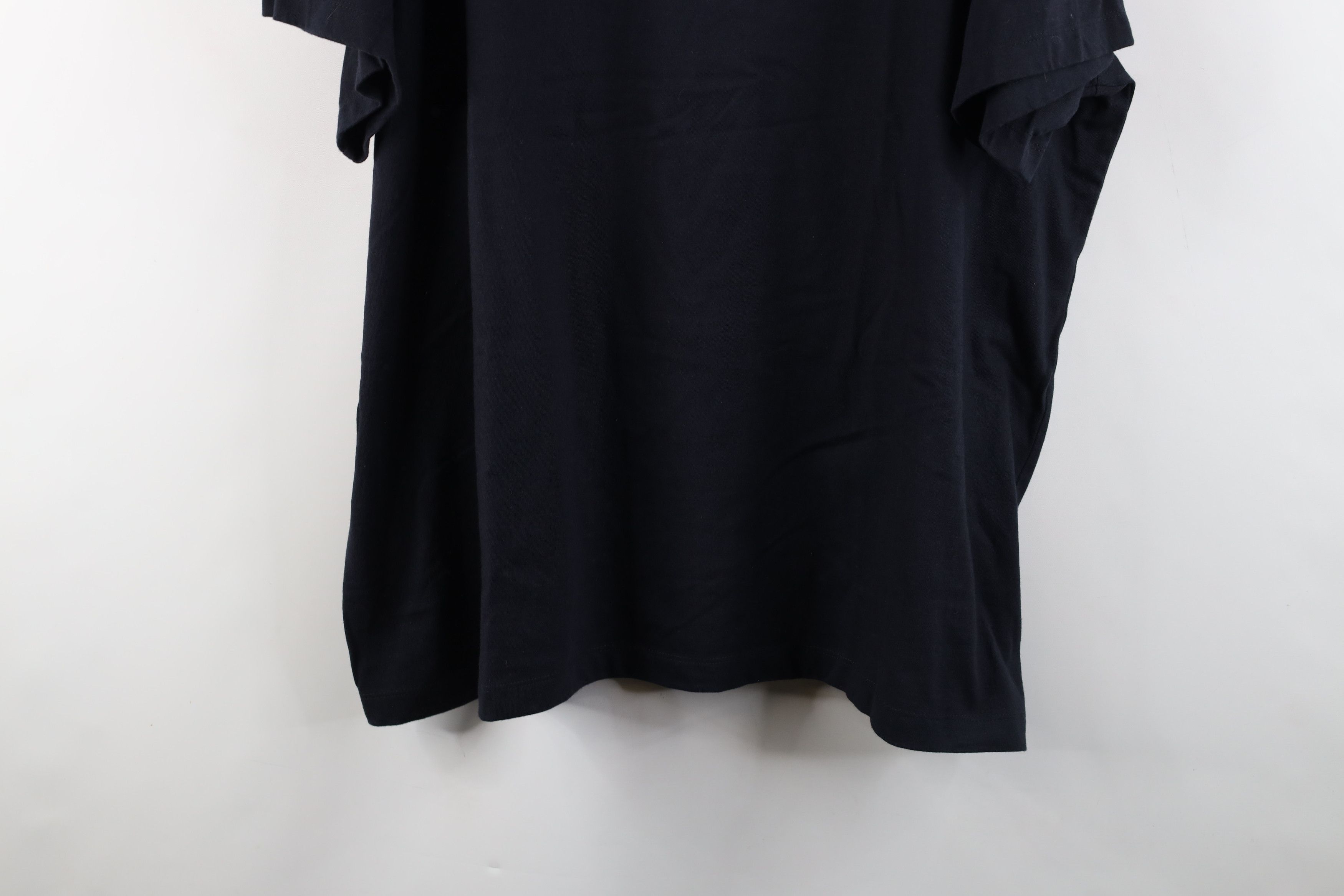Lands' End × Vintage Vintage 90s Lands End Cotton Short Sleeve T-Shirt Navy Blue Size 3XL / US 20-22 - 3 Thumbnail