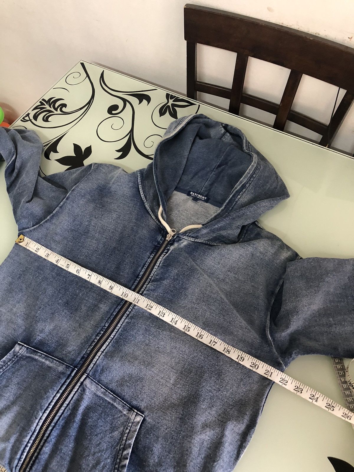 Japanese Brand Rare❗️Baycrest Faded Blue Jeans Style Sweater Hoodie Size US L / EU 52-54 / 3 - 15 Thumbnail