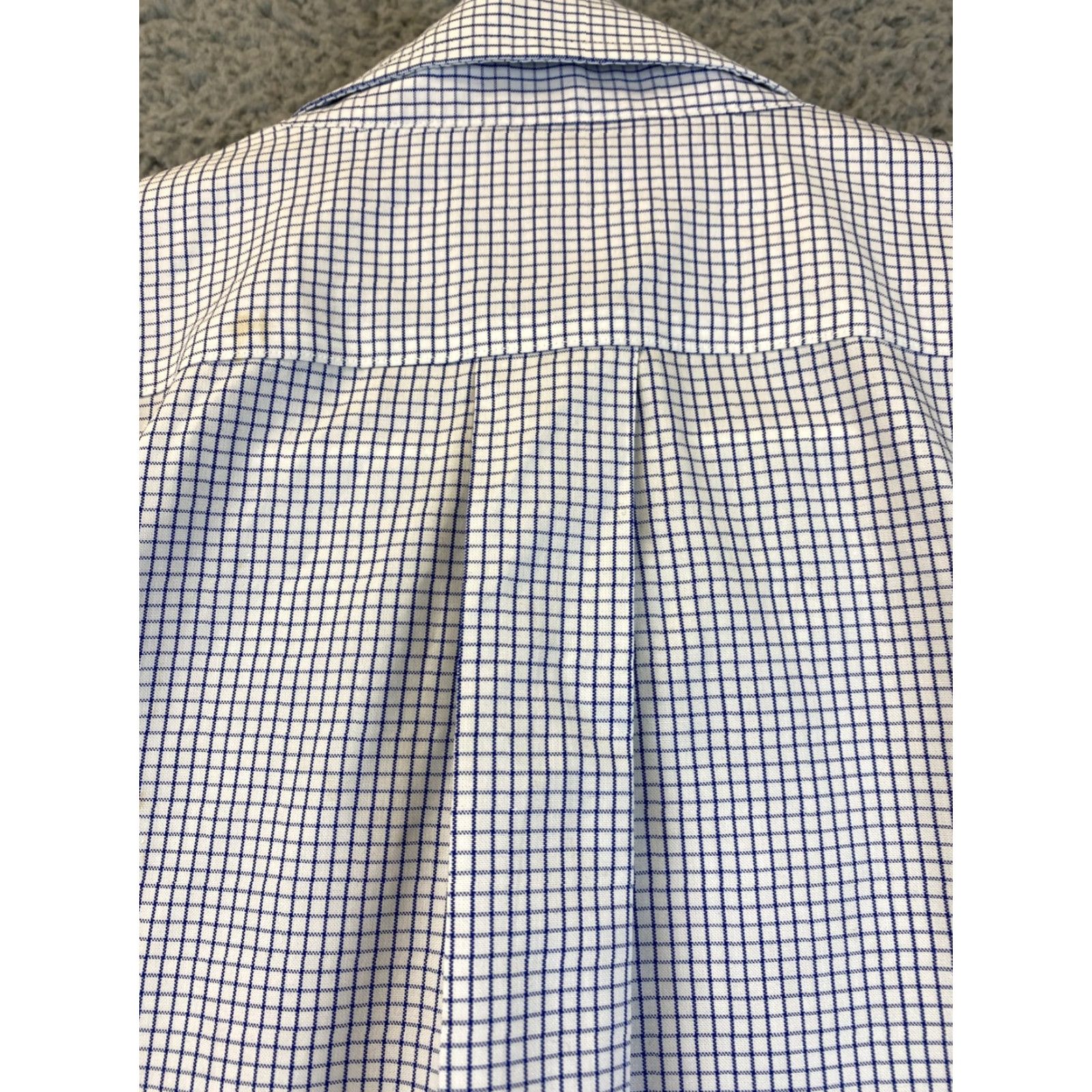 Brooks Brothers VINTAGE Brooks Brothers Dress Shirt Men 15.5 Blue Cotton Stripes Long Sleeve Regular Size Size 40R - 8 Thumbnail