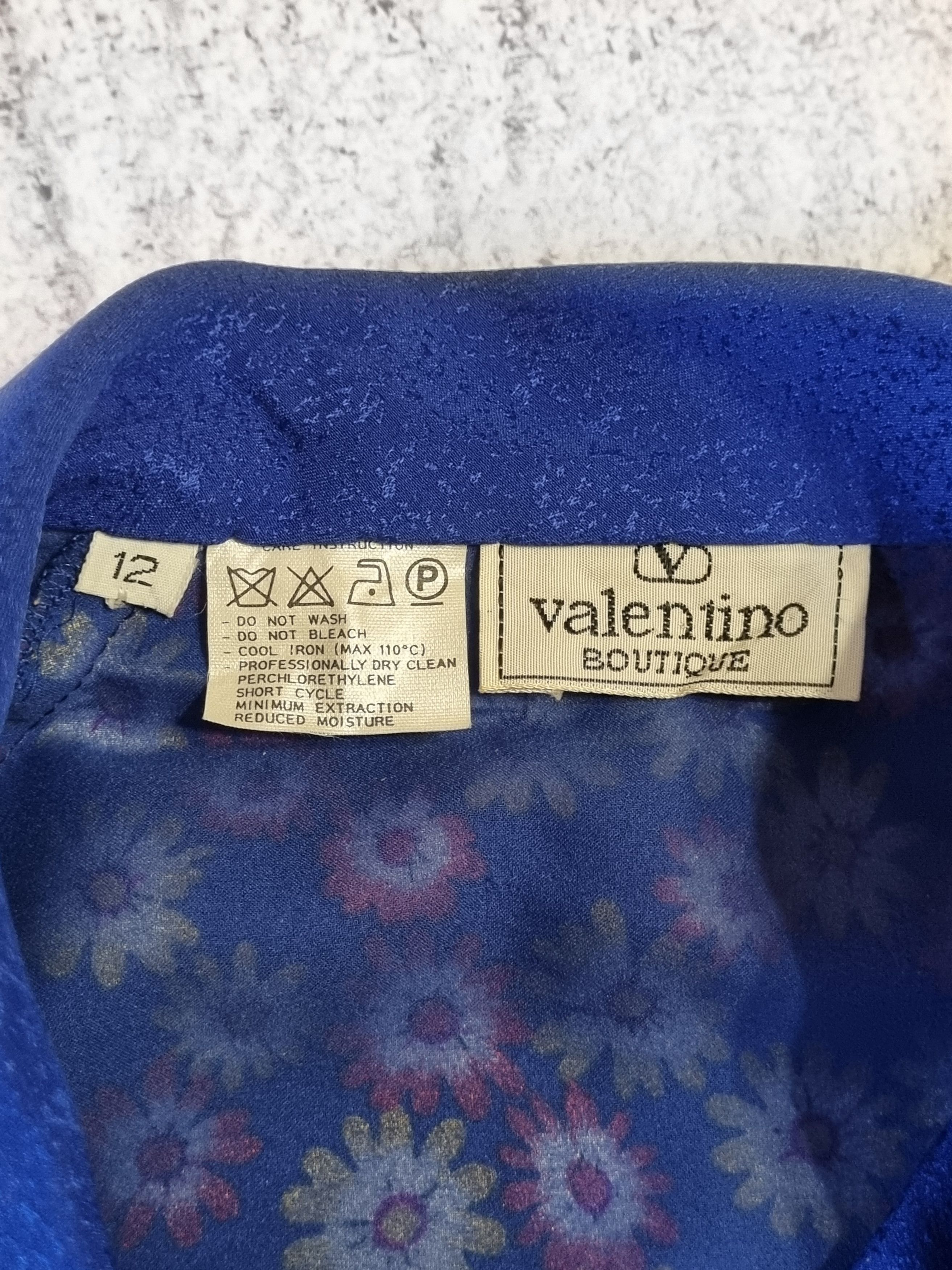Valentino × Vintage Vintage Valentino Boutique Floral Midi Dress Size XL / US 12-14 / IT 48-50 - 11 Thumbnail