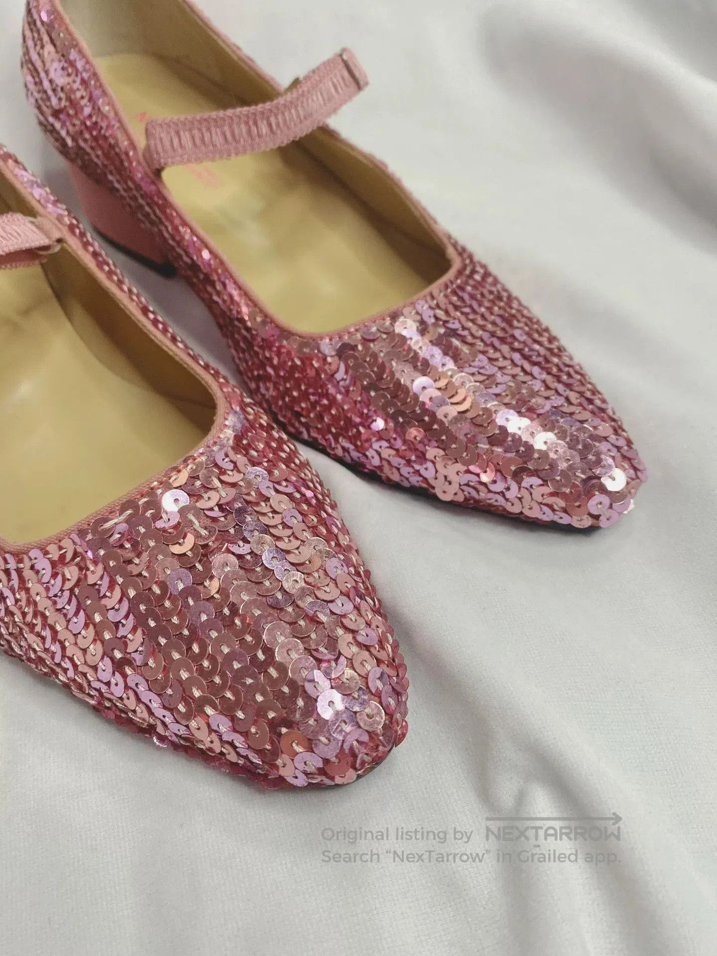 Junya Watanabe Junya Watanabe Pink Sequin Mary Jane S. Size US 5 / IT 35 - 6 Thumbnail