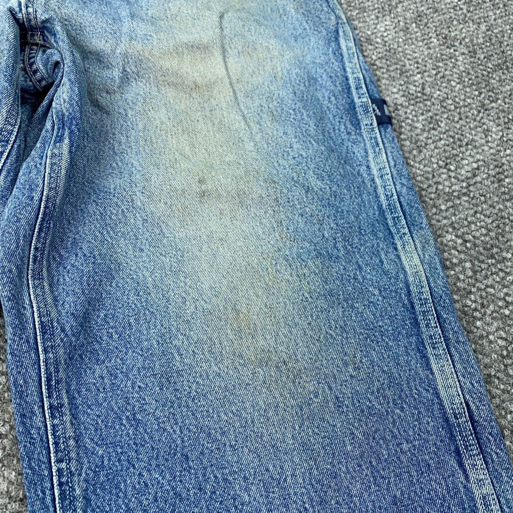 Vintage VINTAGE Mecca Jeans Mens Size 36 Denim Distressed Relaxed Fit 90s Grunge Retro Casual Size US 35 - 7 Thumbnail