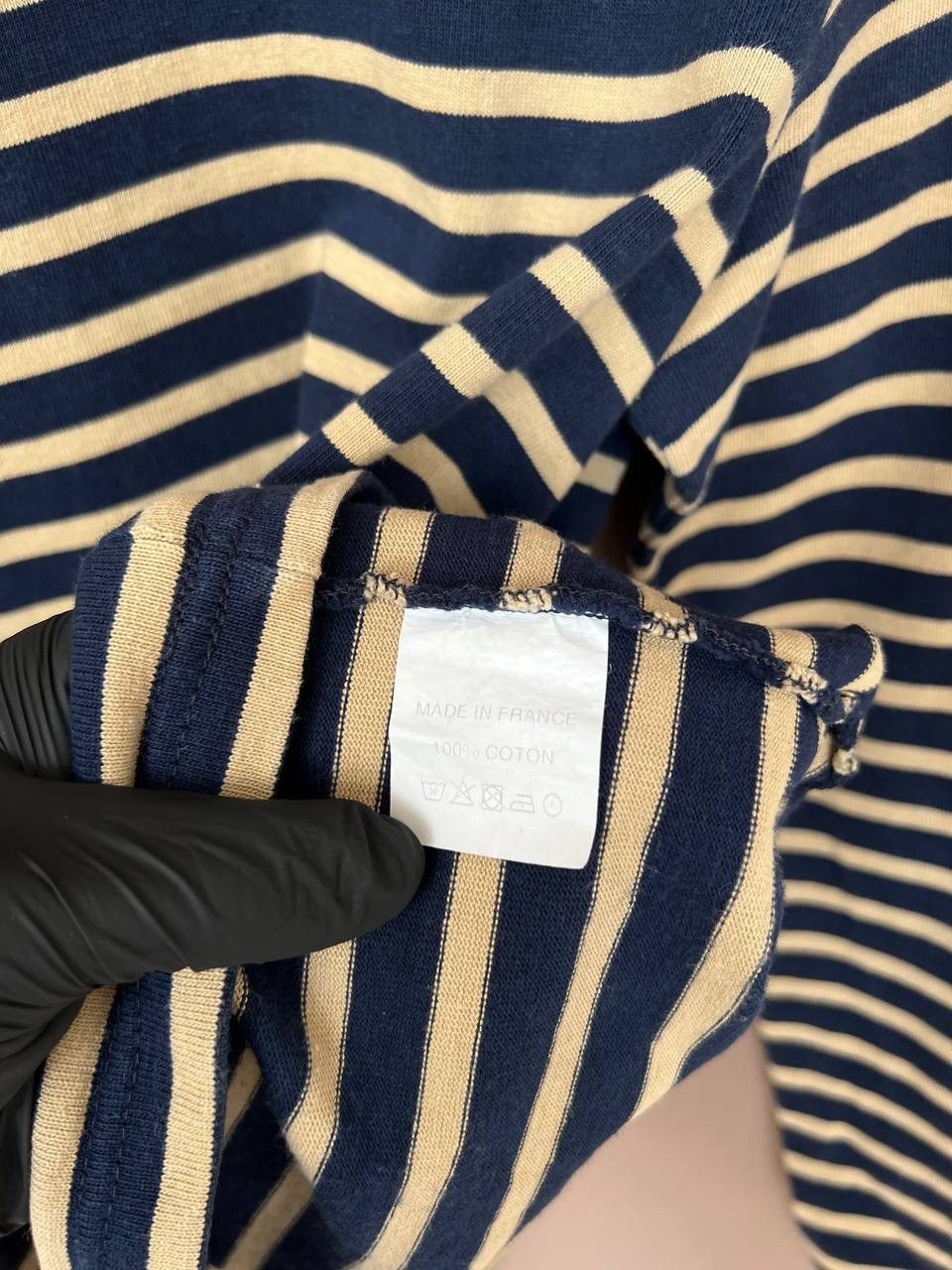 Le Minor Made In France Striped Long Sleeve Women Size 2 M/L
