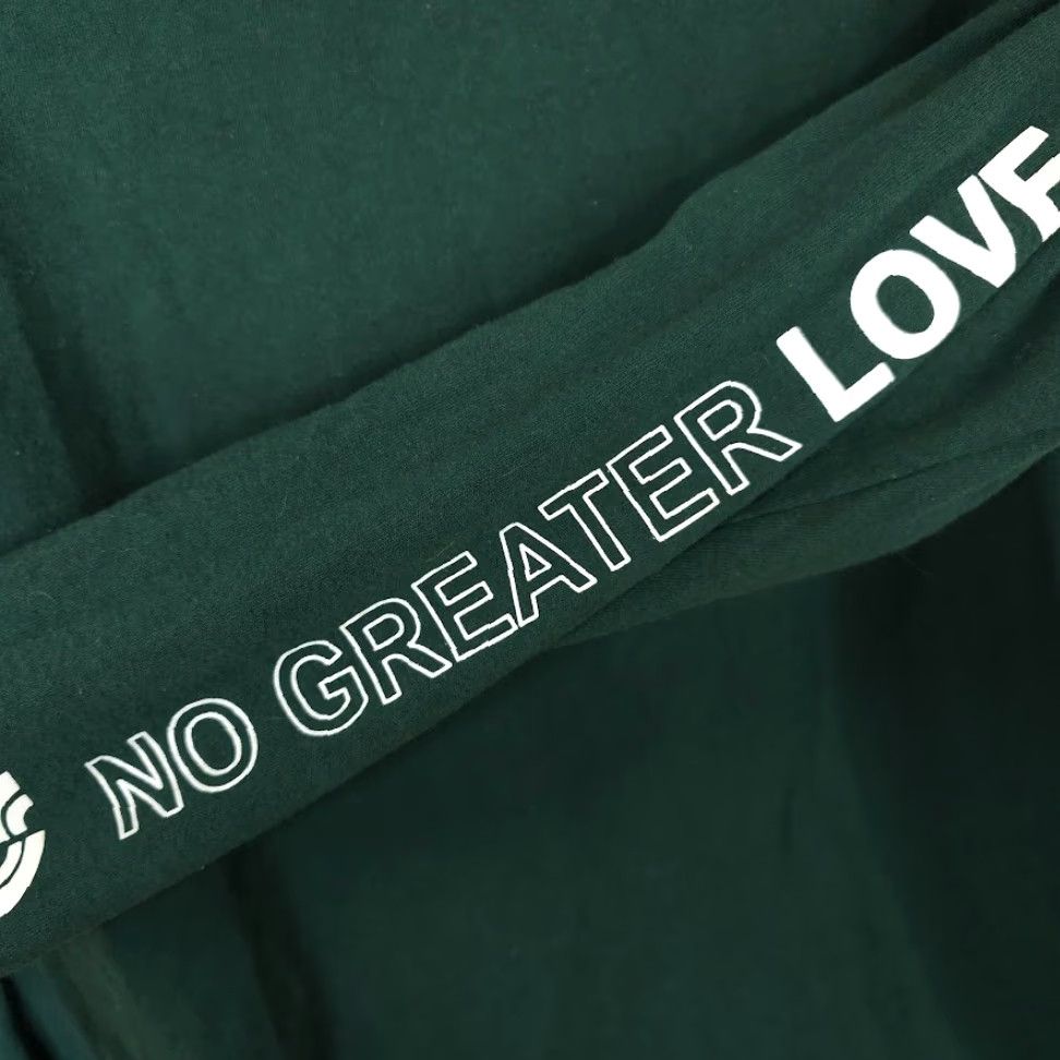 Port & Company Port & Company Christian T Shirt Mens Large Green No Greater Love Bible Verse John 15:13 Shirt Size US L / EU 52-54 / 3 - 5 Thumbnail