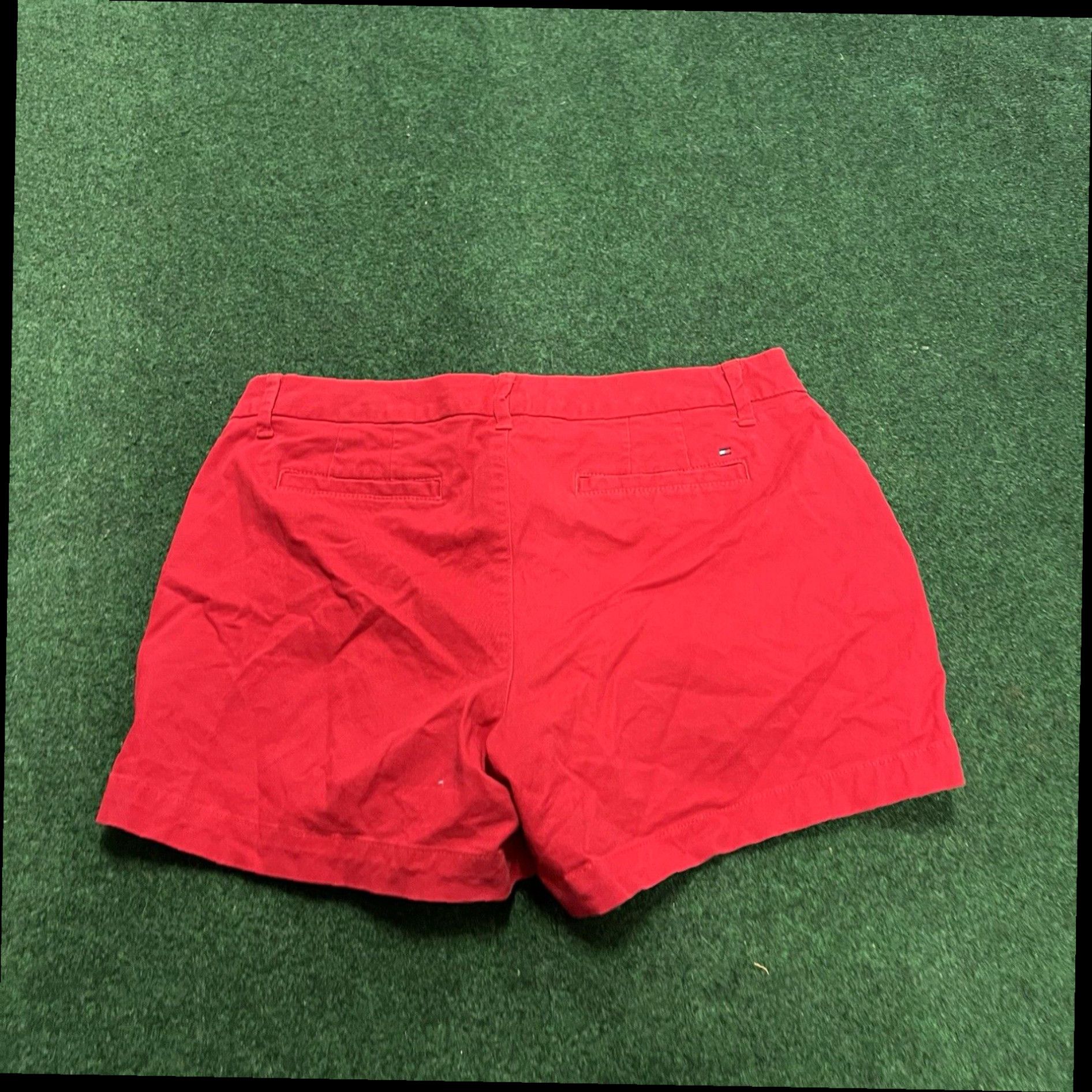 Tommy Hilfiger Tommy Hilfiger Shorts Womens 12 Chino Red Flat Front Size 34" / US 12 / IT 48 - 7 Thumbnail