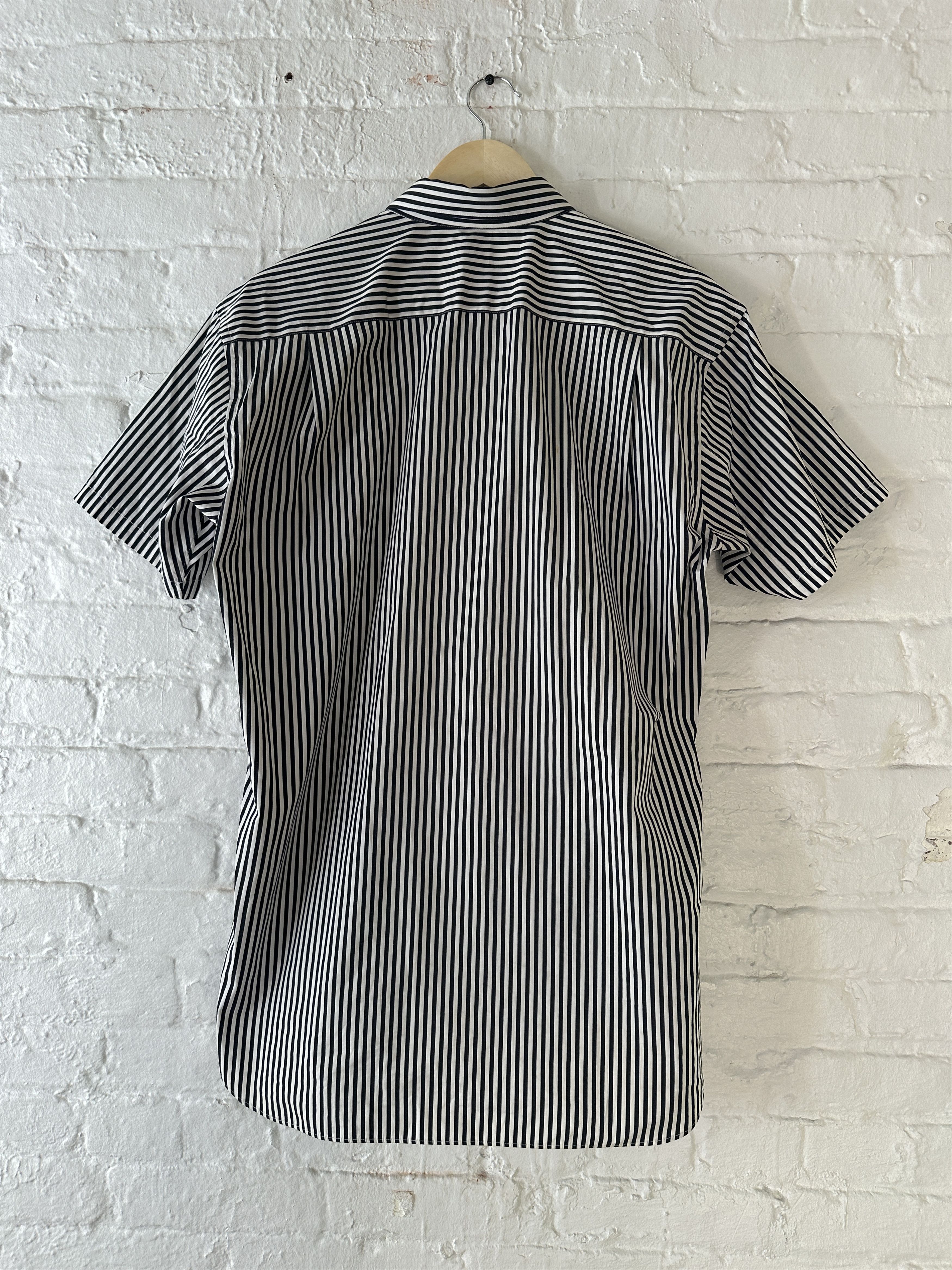 Comme des Garcons Comme des Garcons SHIRT Striped Short Sleeve Button Up Shirt Size US M / EU 48-50 / 2 - 3 Thumbnail