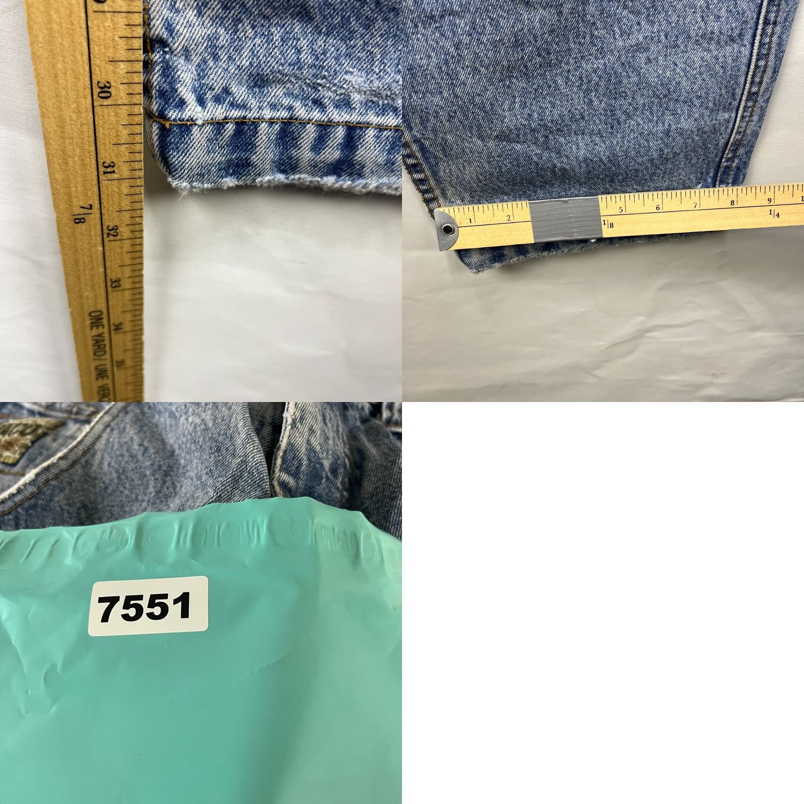 Vintage VINTAGE Paco Jeans Baggy Wide-Leg 32 Men Blue 90s Decade 32 Mens Size US 32 / EU 48 - 9 Thumbnail