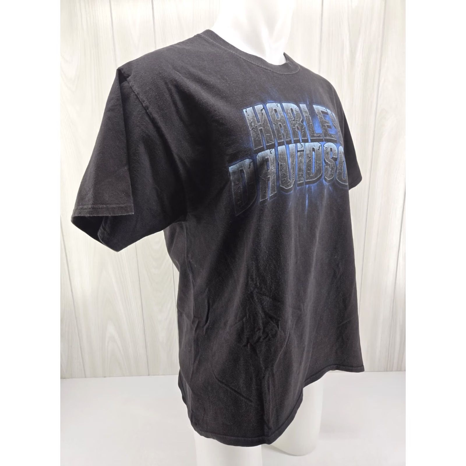Harley Davidson VINTAGE Harley-Davidson Shirt Mens Large Black Distressed Bert's Black Widow Port Charlotte FL Size US L / EU 52-54 / 3 - 7 Thumbnail