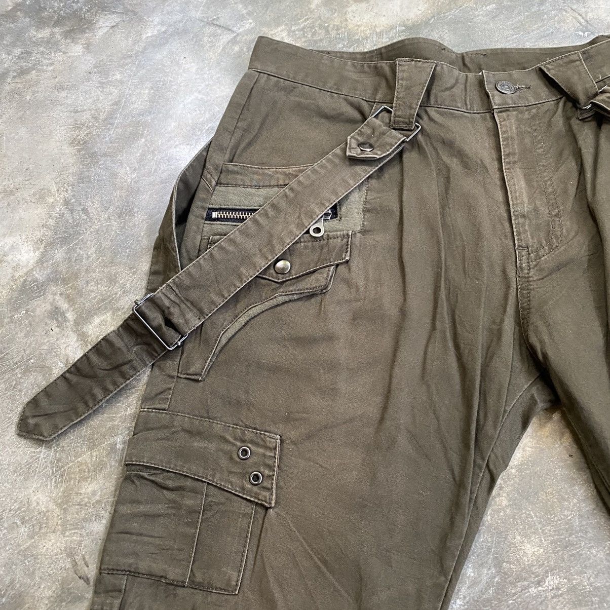 PPFM 2000s PPFM Cargo Punk Style Bondage Multipocket Pants Size US 30 / EU 46 - 3 Thumbnail