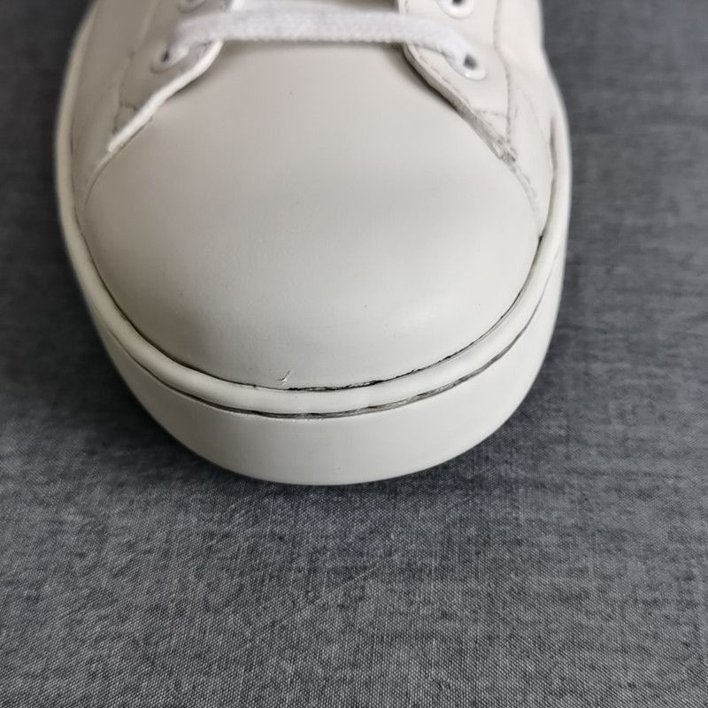 Gucci Gucci Ace Low-Top Sneakers in White and Gray - Size US 10.5 / EU 43-44 - 3 Thumbnail