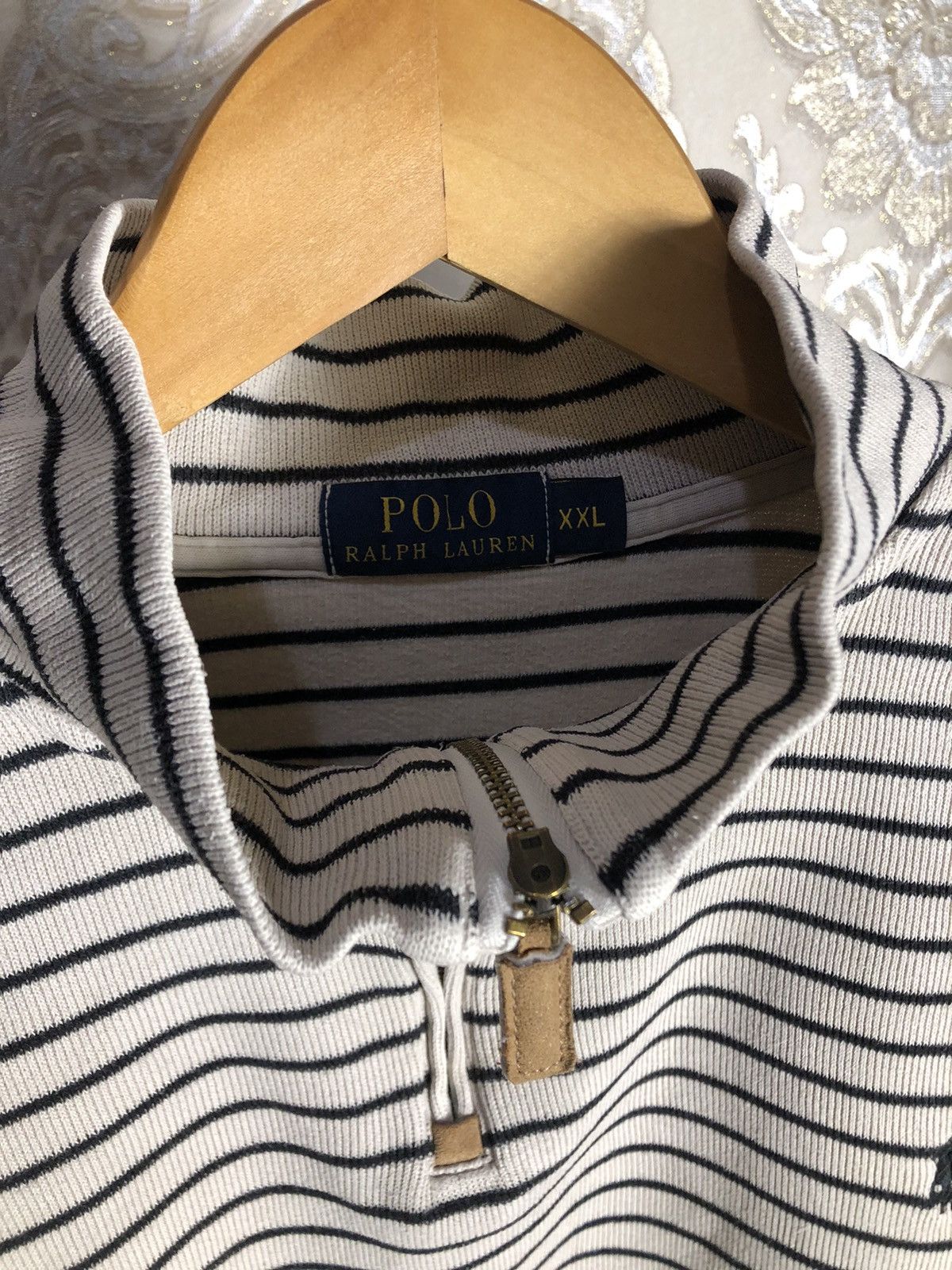 Polo Ralph Lauren × Vintage VERY RARE POLO RALPH LAUREN 1/3 ZIP SWEATER CLASSIC LUXURY Size US XXL / EU 58 / 5 - 3 Thumbnail