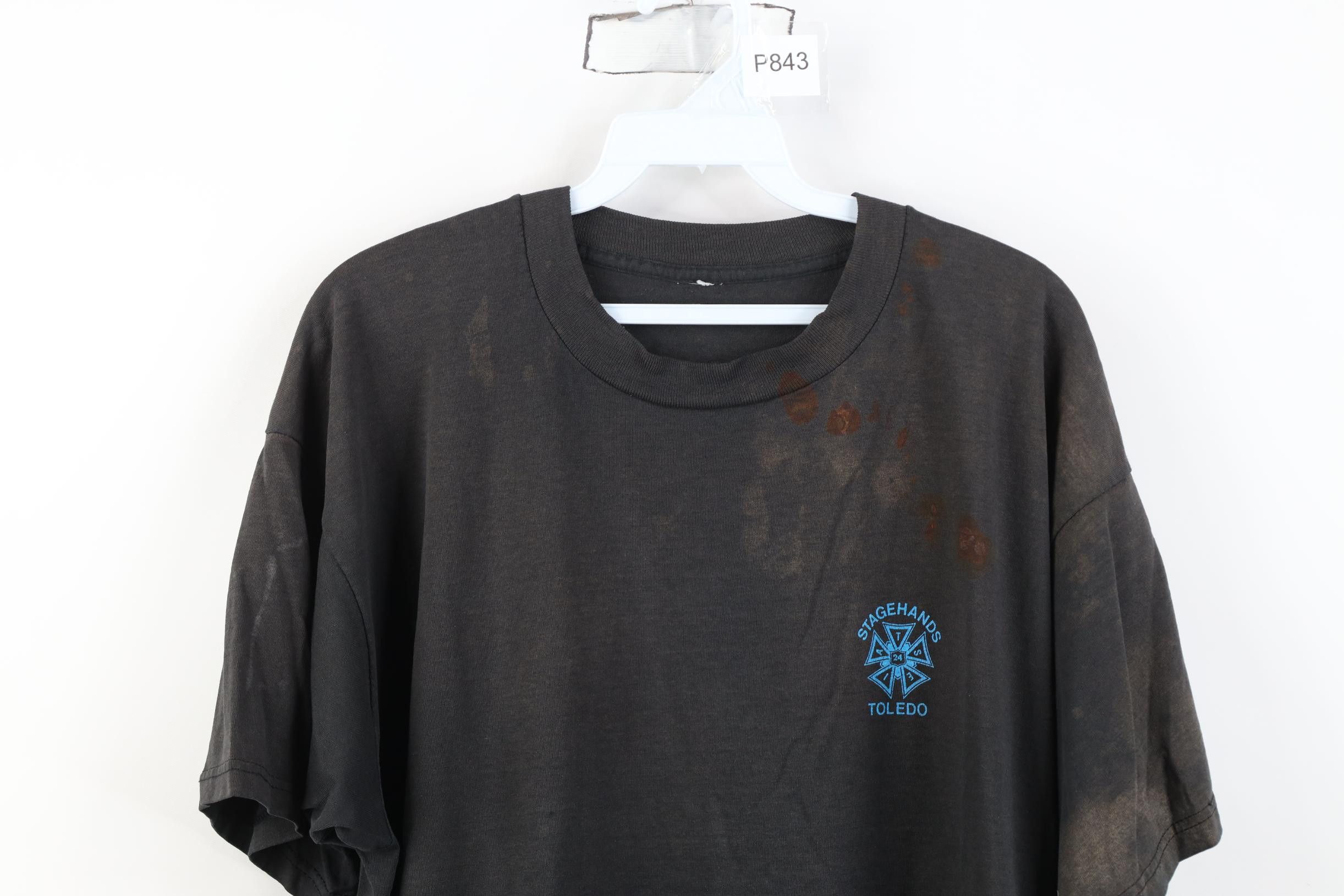 Vintage Vintage 90s Local 24 IATSE Stagehands Toledo T-Shirt USA Size US XL / EU 56 / 4 - 2 Thumbnail