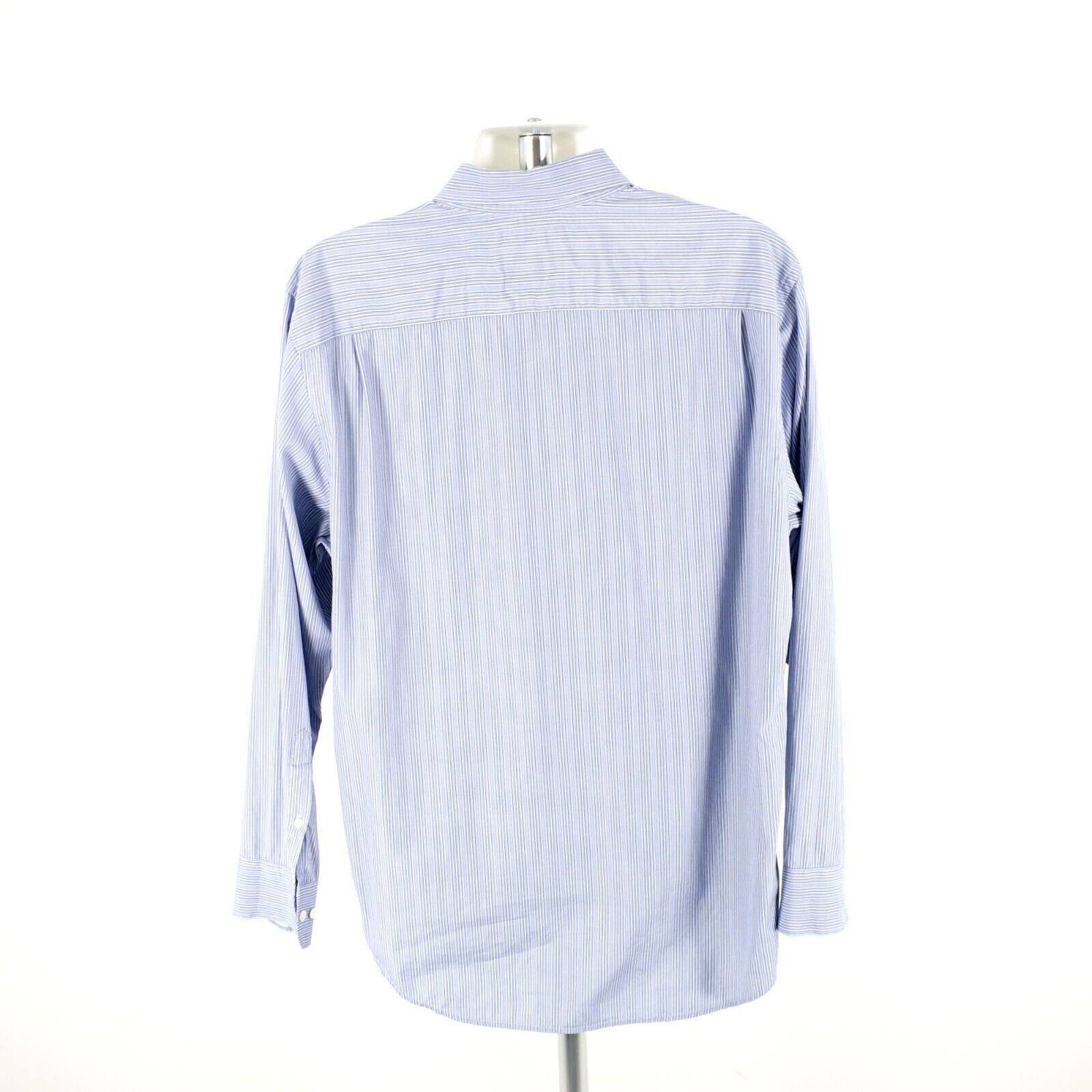 Banana Republic DAMAGED Banana Republic Blue Striped Large Pocket Button Fro Size US L / EU 52-54 / 3 - 6 Thumbnail