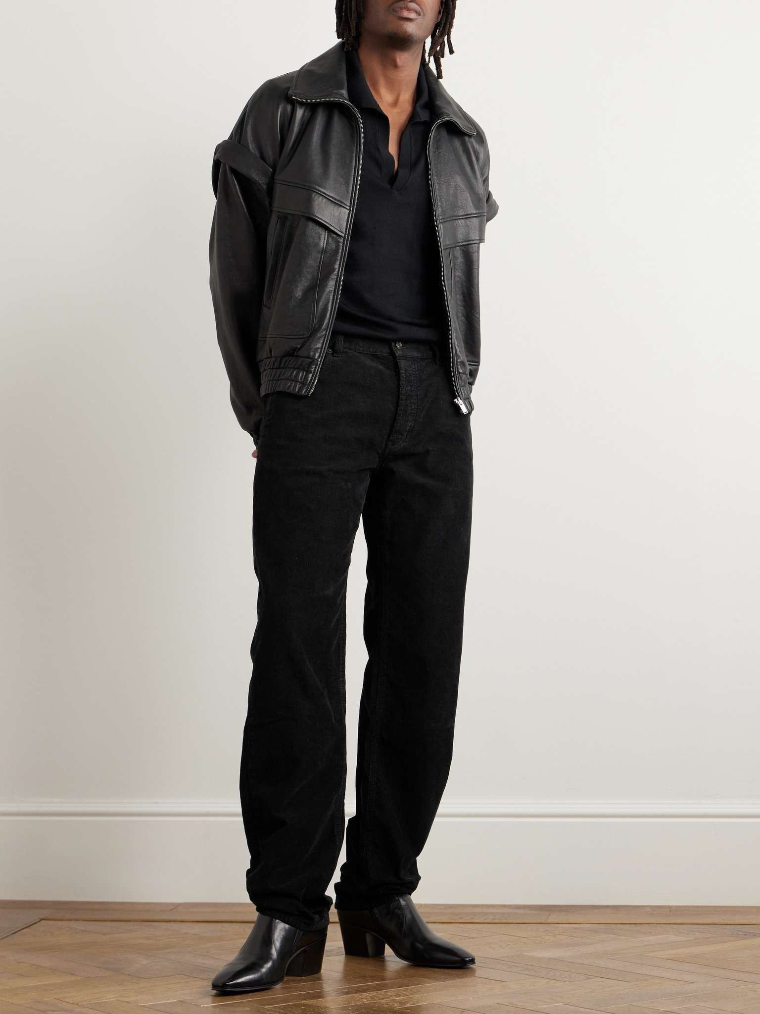 Saint Laurent Paris oc11z1025 Straight Pants in Corduroy in Black Size US 32 / EU 48 - 2 Thumbnail