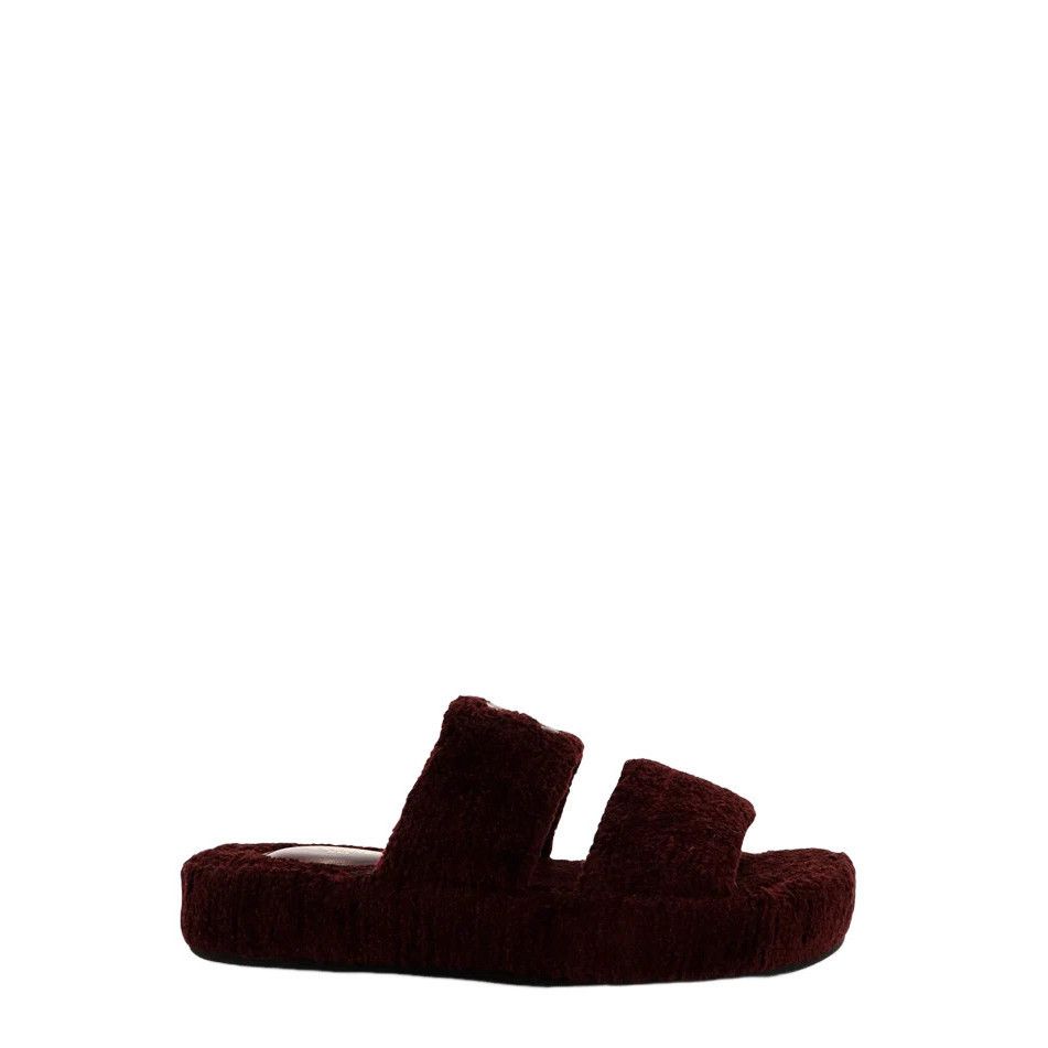 Celine CELINE Triomphe Shearling Purple Slides New & Authentic (Wom Size US 7 / IT 37 - 1 Thumbnail