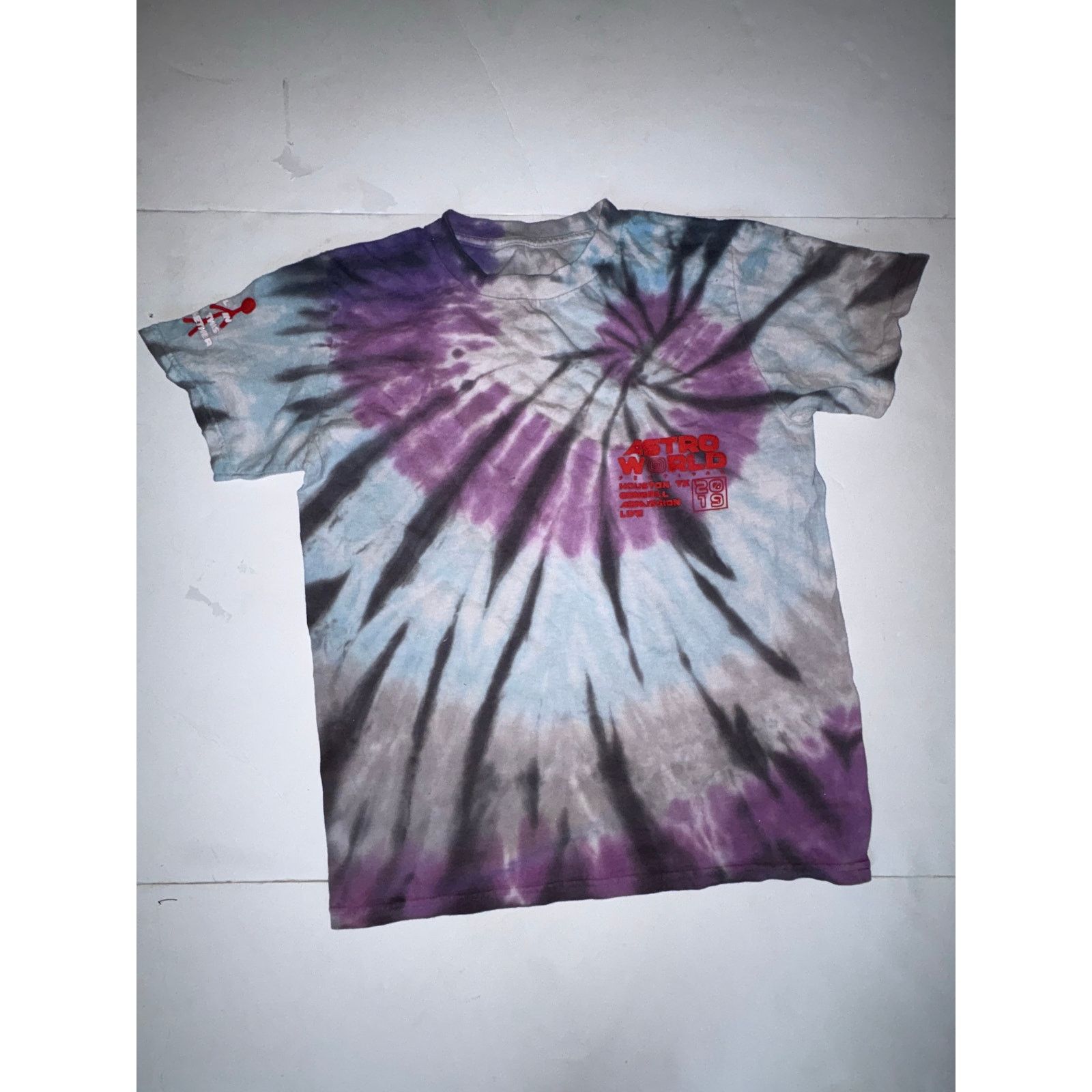 Travis Scott Travis Scott cactus jack Astroworld tour 2019 tie dye medium Size US M / EU 48-50 / 2 - 1 Thumbnail