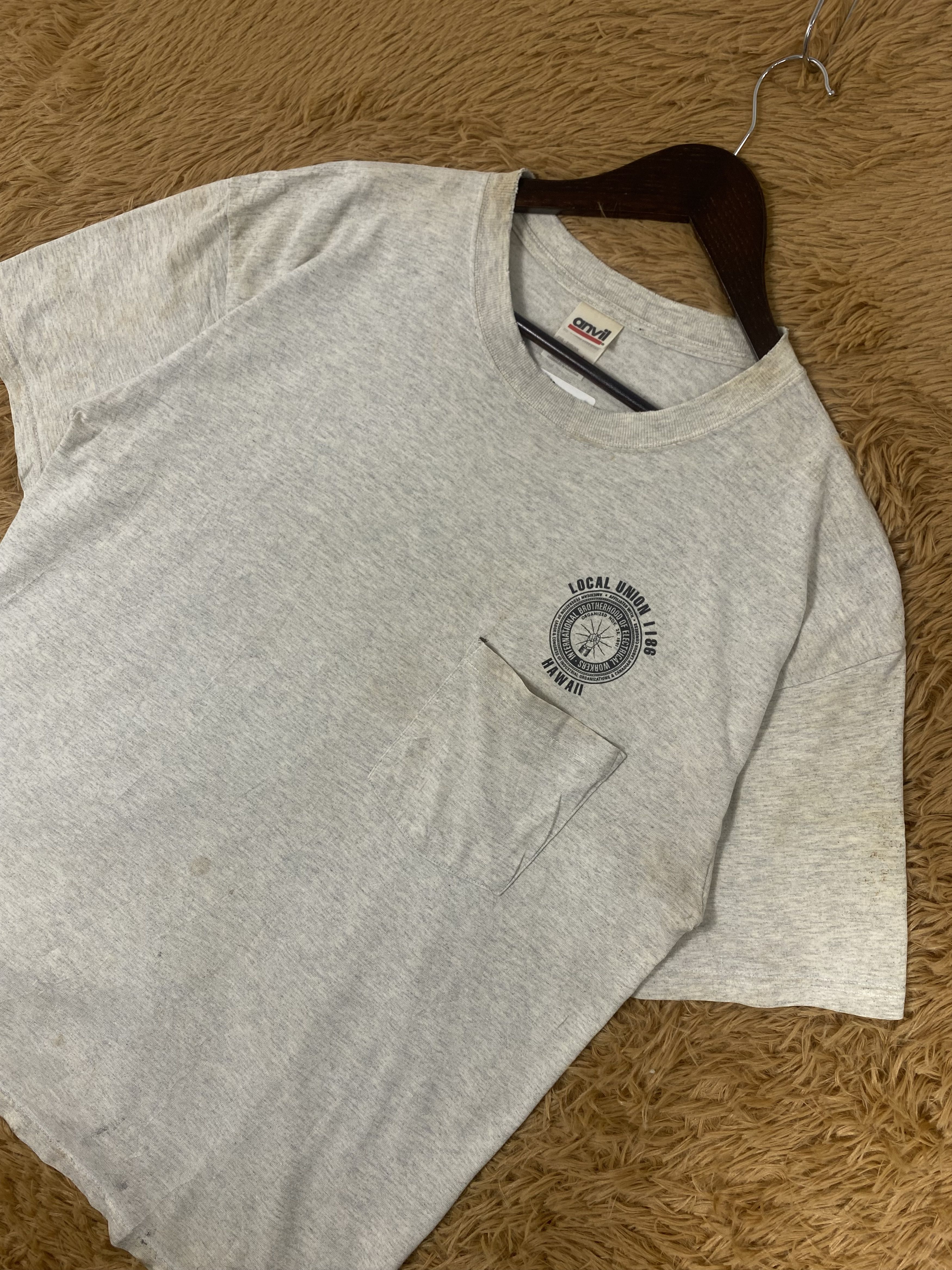 Anvil Vintage Anvil Local Union T-Shirts Size US L / EU 52-54 / 3 - 3 Thumbnail