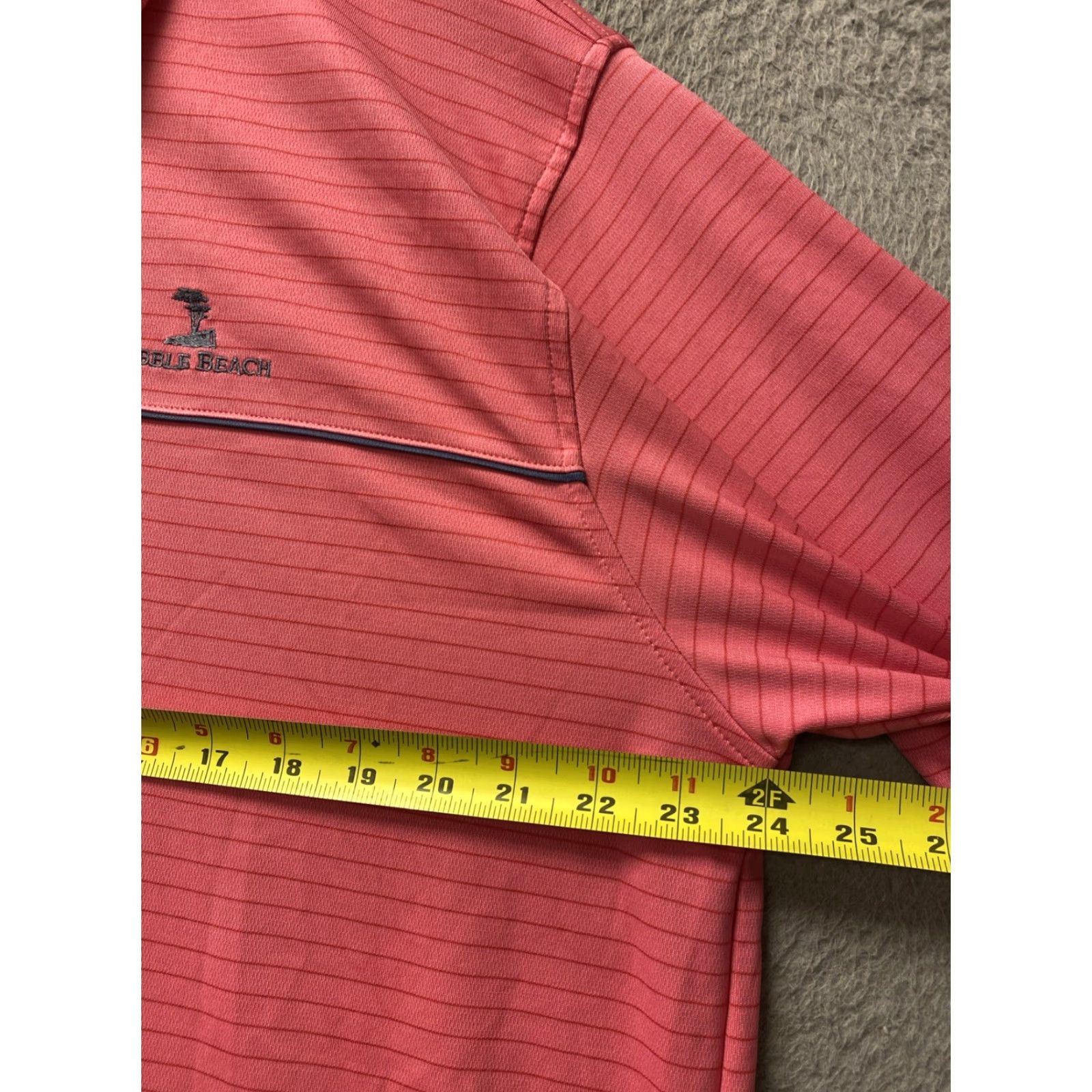 Pinko Pebble Beach Men’s Short Sleeve Polo Magenta XL /139-16 Dry-Luxe Performance Striped Shirt Polo Size US 36 / EU 52 - 4 Thumbnail