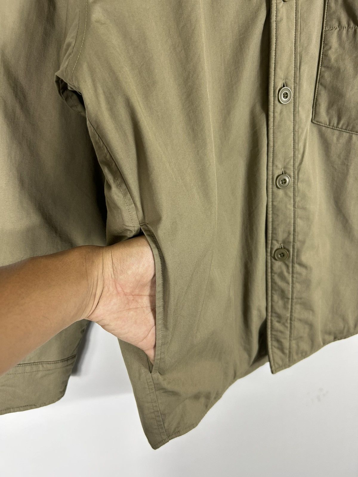 Christophe Lemaire × Lemaire × Uniqlo 🔥Lemaire Uniqlo Nylon Button Shirt Jacket Size US M / EU 48-50 / 2 - 8 Thumbnail