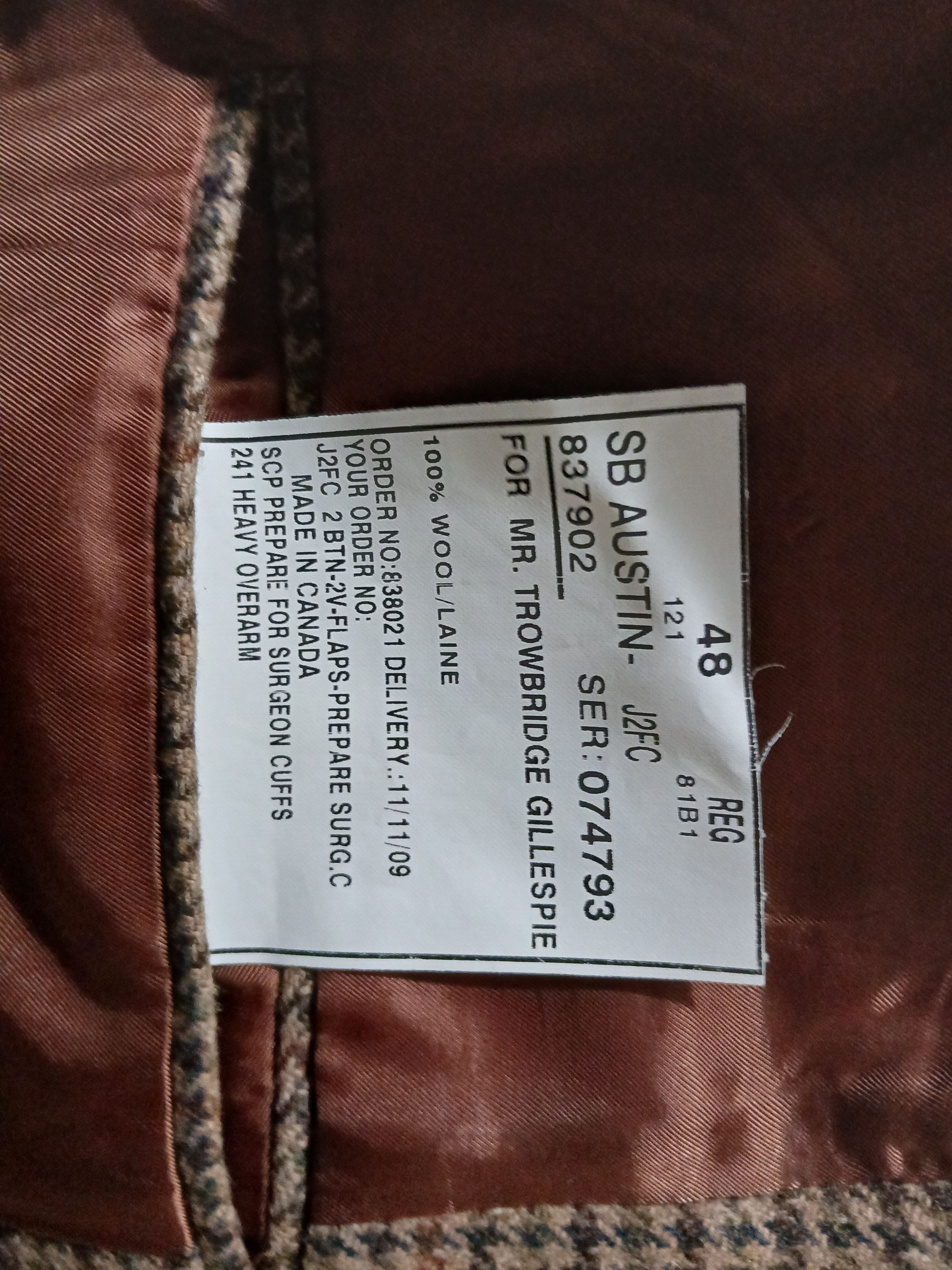Samuelsohn Samuelsonh / Oak Hall /made in Canada Size 48R - 3 Thumbnail