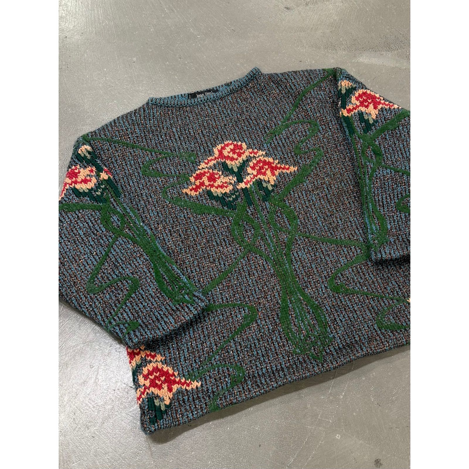 Jean Paul Gaultier A/W1986 Jean Paul Gaultier intarsia floral knit Size US M / EU 48-50 / 2 - 3 Thumbnail