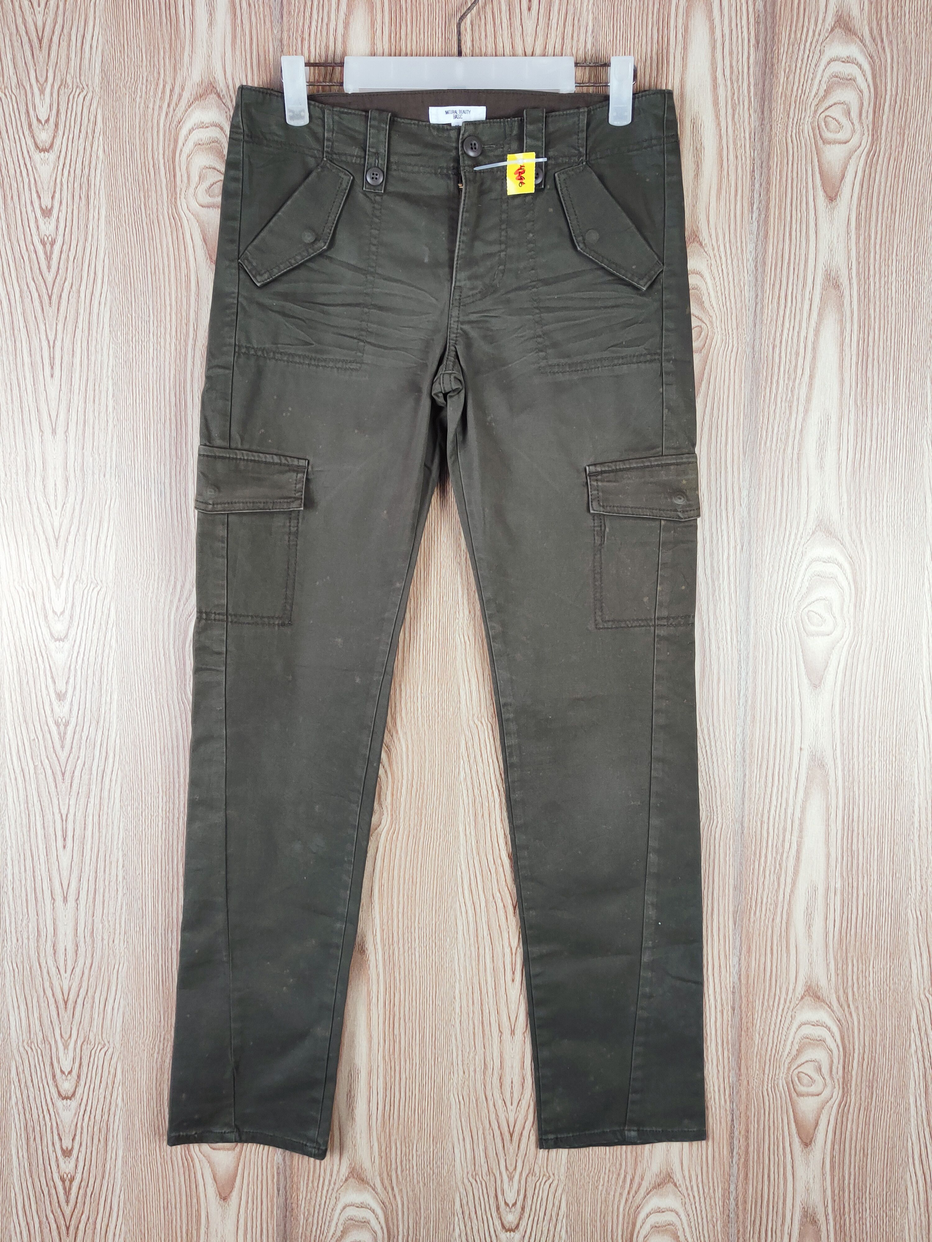 Natural Beauty Dark Brown Multipocket Casual Pants #W320