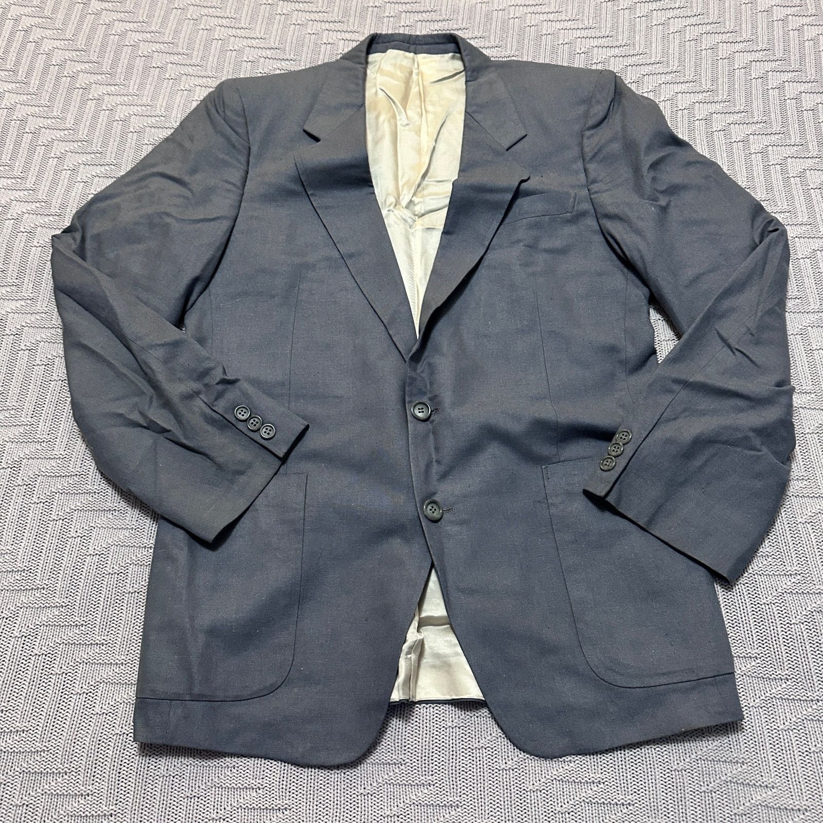Yves Saint Laurent Vintage YSL steel gray sport coat blazer size 40R Size 40R - 1 Thumbnail