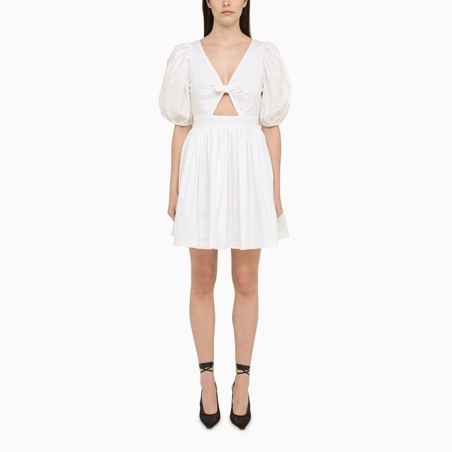 ROTATE o1d2blof0924 Mini Dress in White Size S / US 4 / IT 40 - 1 Thumbnail