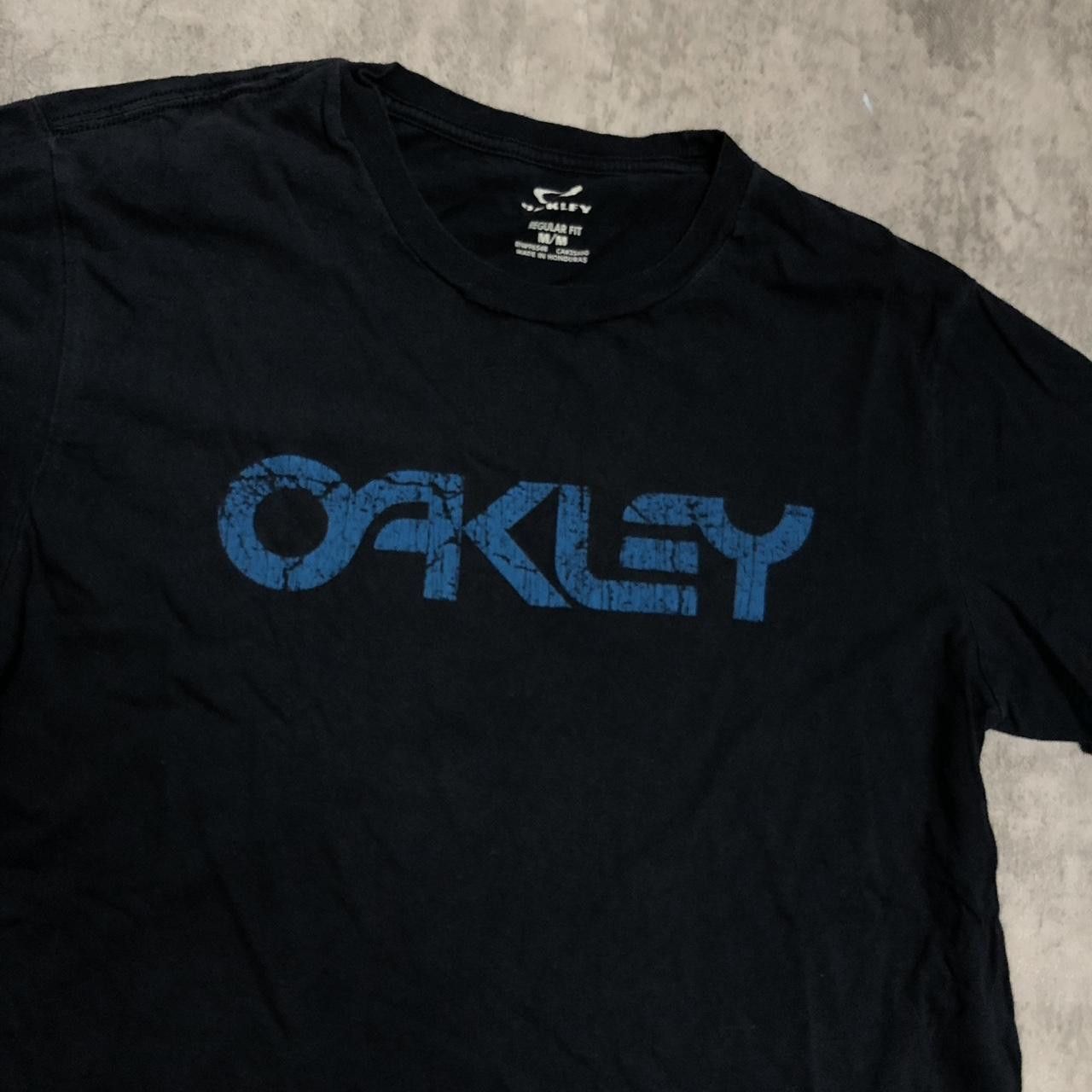 Oakley Black Oakley t-shirt with blue logo #Oakley Size US M / EU 48-50 / 2 - 2 Thumbnail