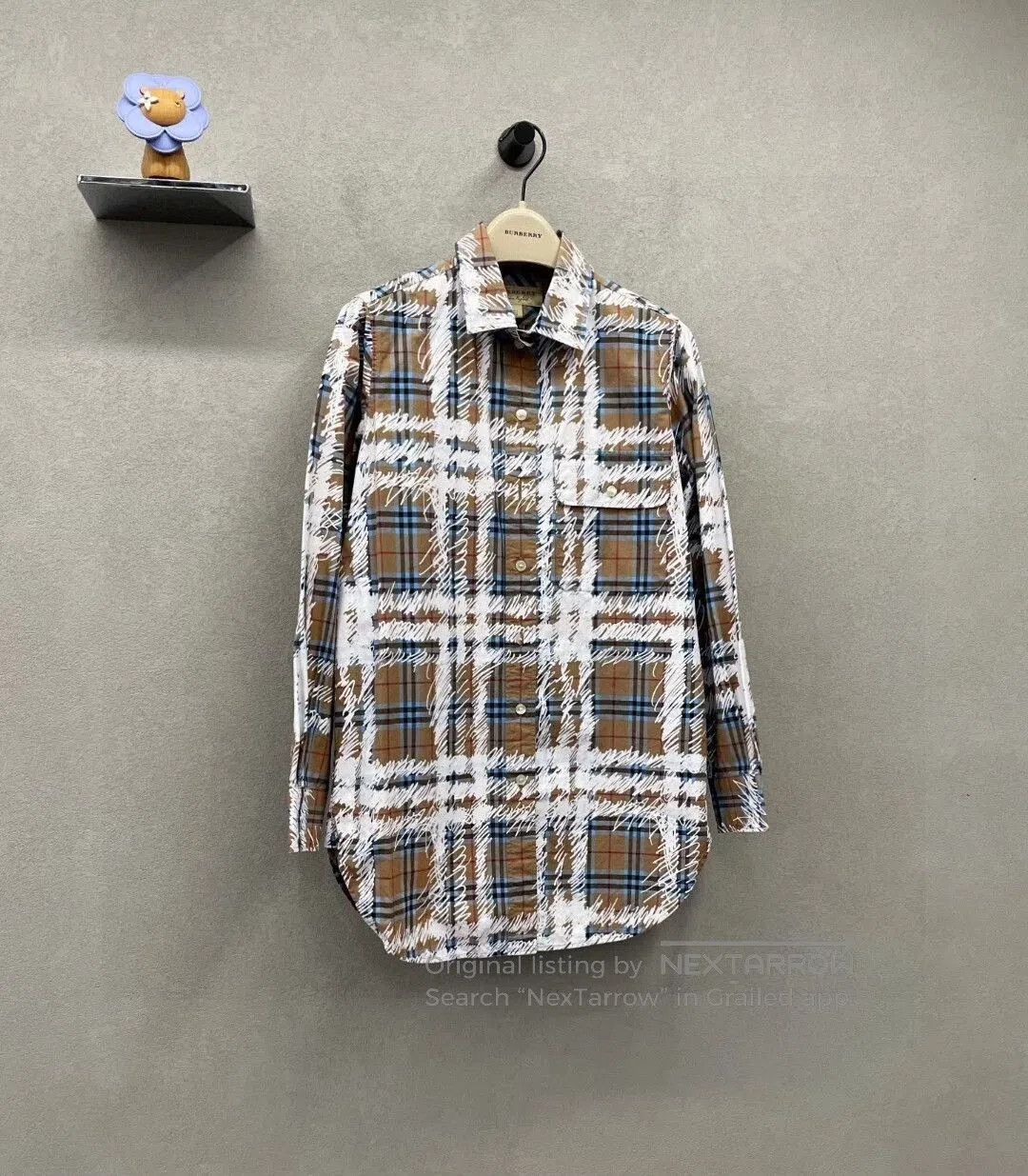 Burberry burberry plaid shirt with graffiti design. Size US S / EU 44-46 / 1 - 3 Thumbnail