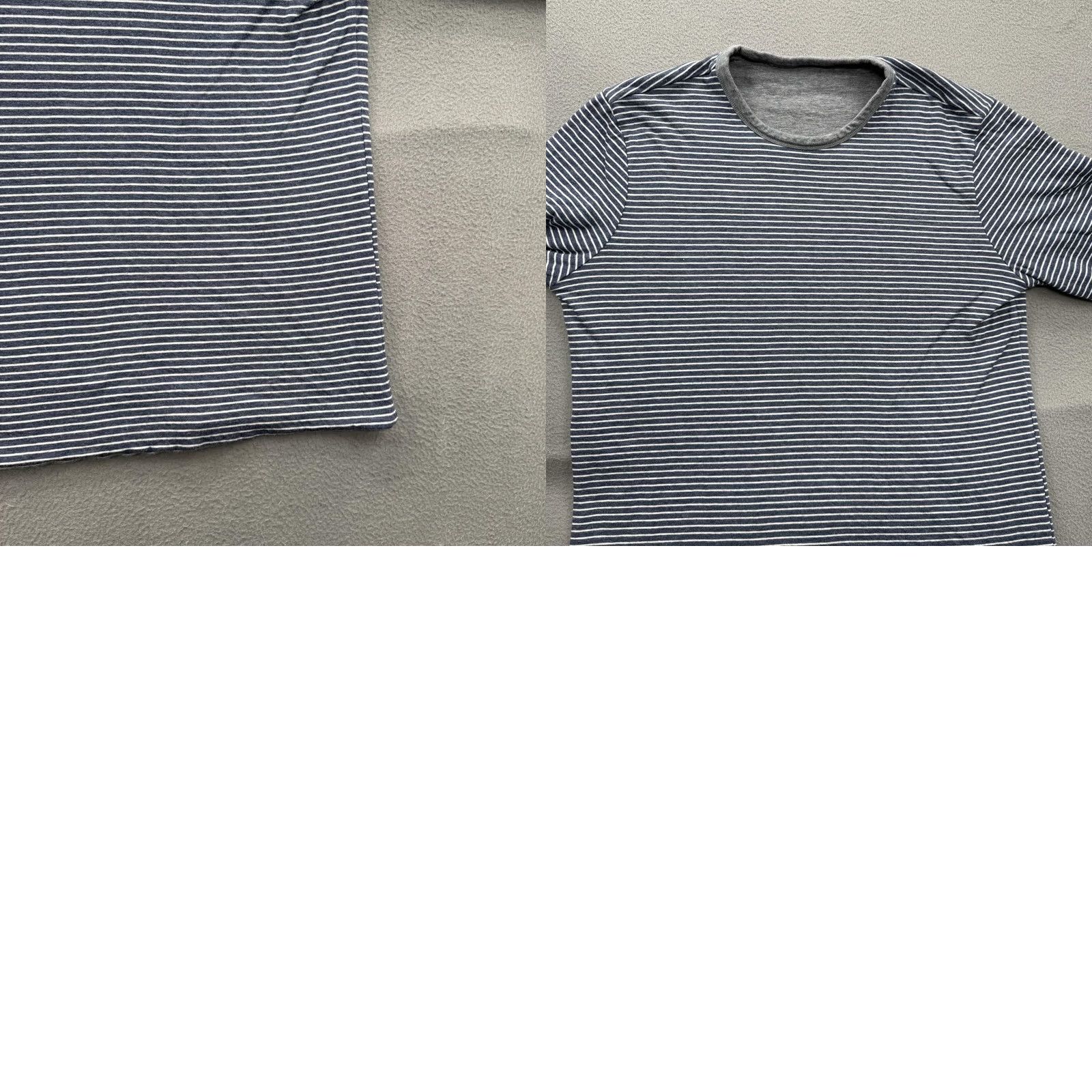 Faherty Faherty Striped Solid Reversible Shirt XL Gray Long Sleeve Crewneck Tee Size US XL / EU 56 / 4 - 8 Thumbnail