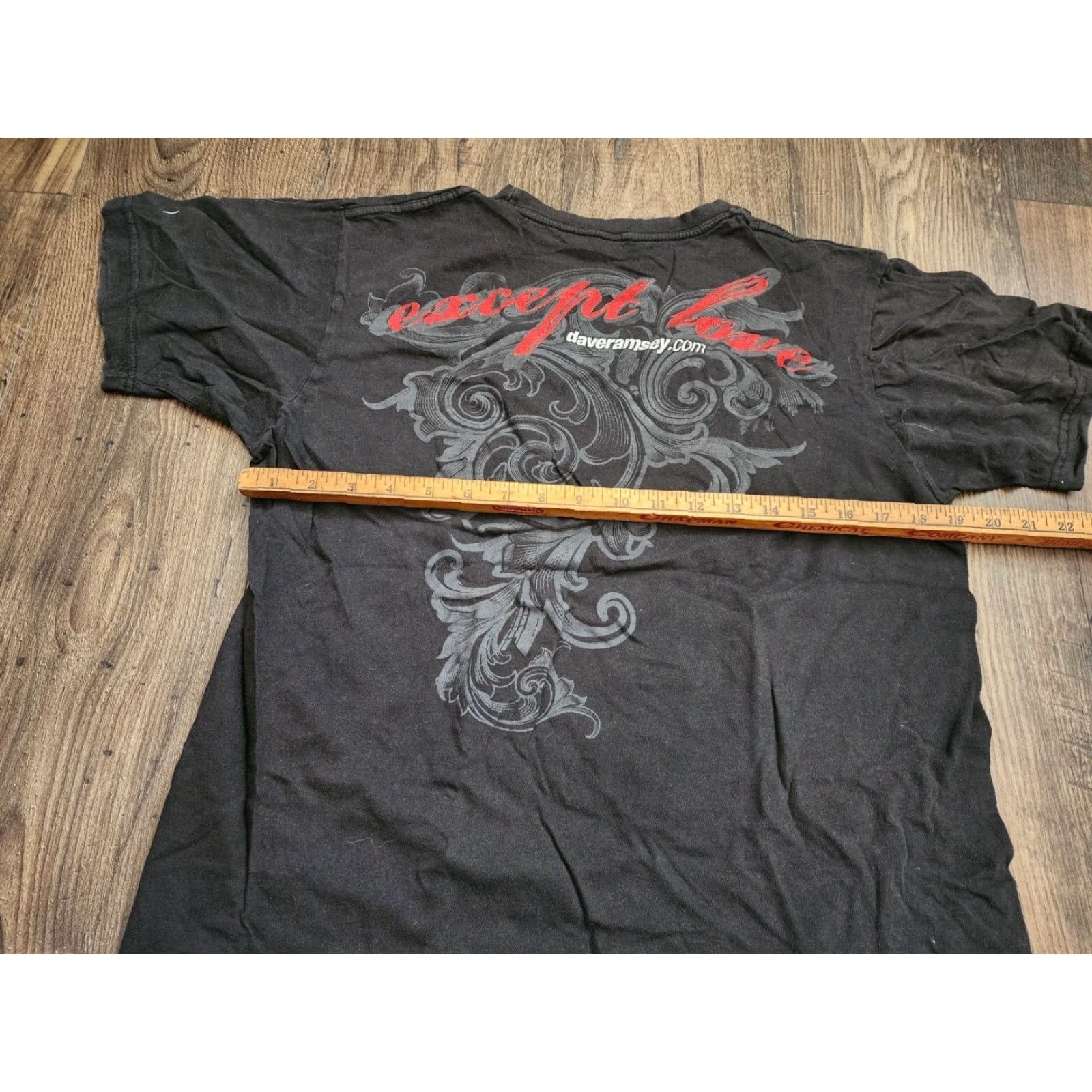 Doublet VINTAGE Dave Ramsey Owe Nothing But Love Double Sided Black Cotton T Shirt Mens L 90s Size US L / EU 52-54 / 3 - 4 Thumbnail
