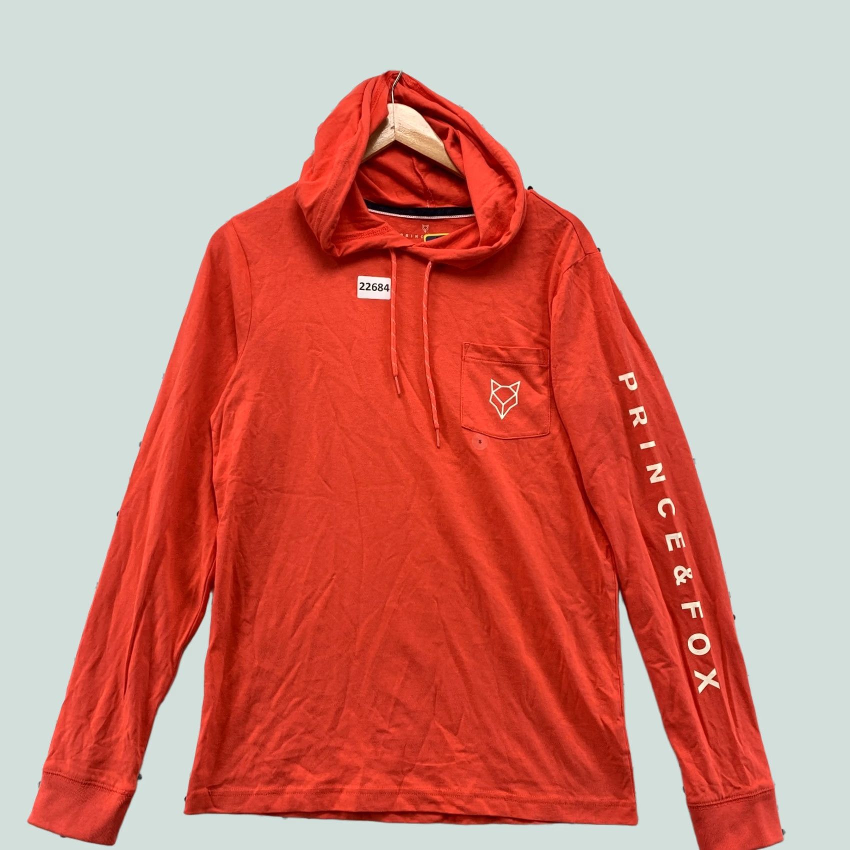 Prince Prince & Fox Shirt S Orange NEW Long Sleeve Men Hooded NWT Size US S / EU 44-46 / 1 - 1 Thumbnail