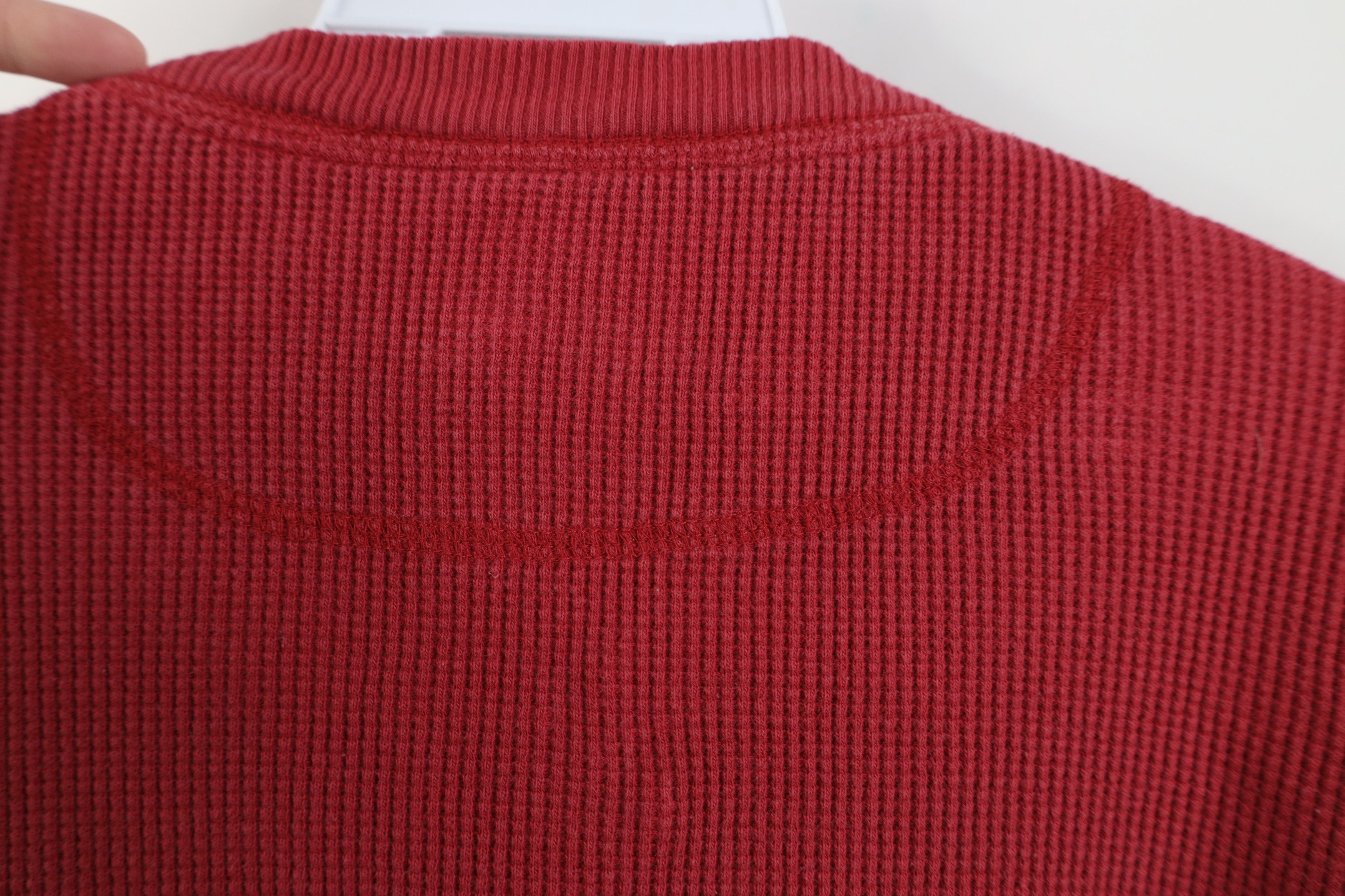 Vintage Vintgae 90s Streetwear Thermal Waffle Knit Henley T-Shirt Size US XXL / EU 58 / 5 - 9 Thumbnail