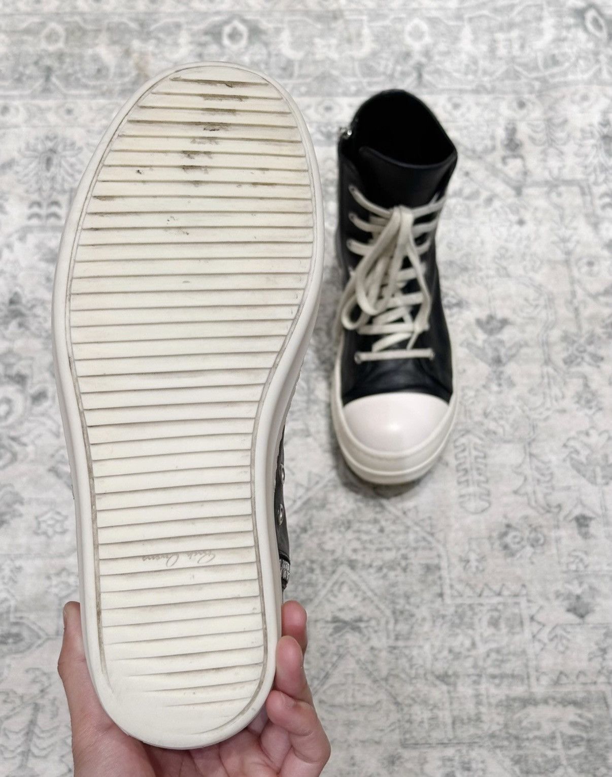 Rick Owens Rick Owens Mainline High-Top Big Converse Shiny Calfskin Size US 8 / EU 41 - 7 Thumbnail