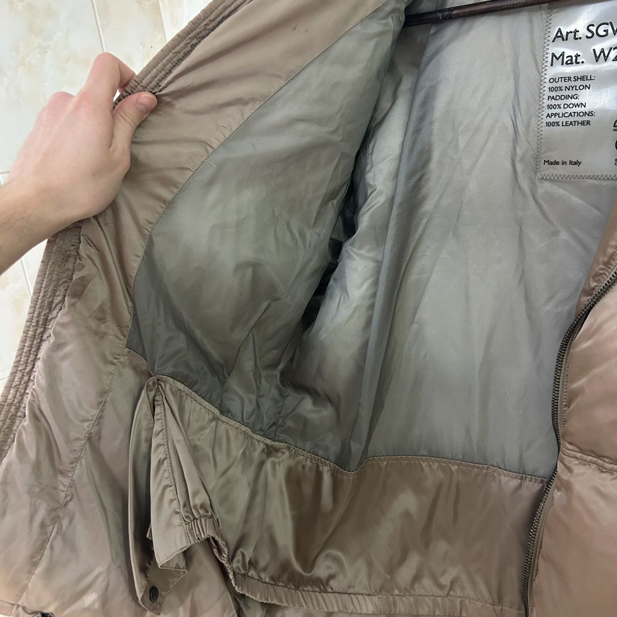 Prada Prada Down Puffer Jacket Made in Italy Pink Shearling Size L / US 10 / IT 46 - 19 Thumbnail