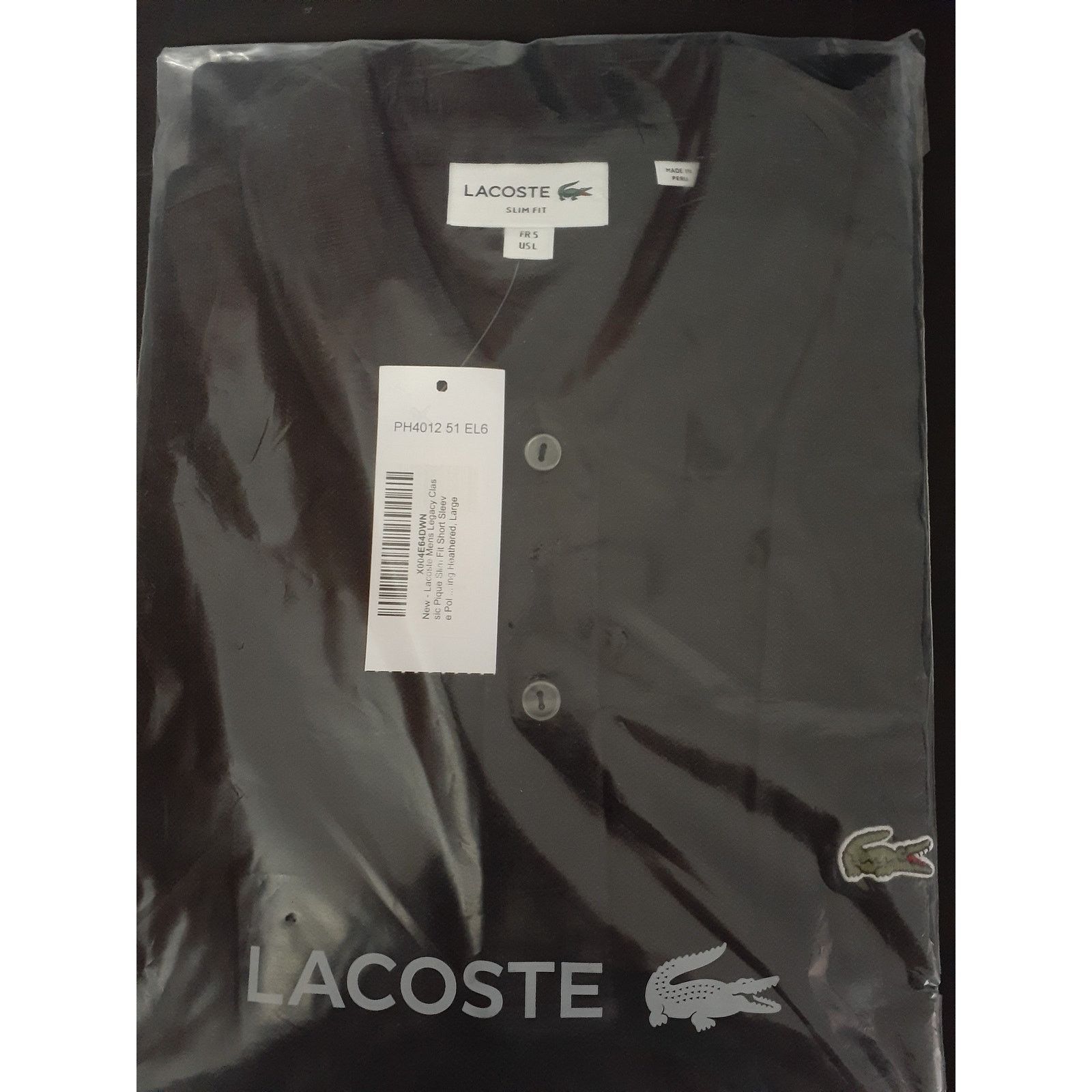 Lacoste Lacoste Mens Legacy Classic Pique Slim Fit Short Polo L Size US L / EU 52-54 / 3 - 2 Thumbnail