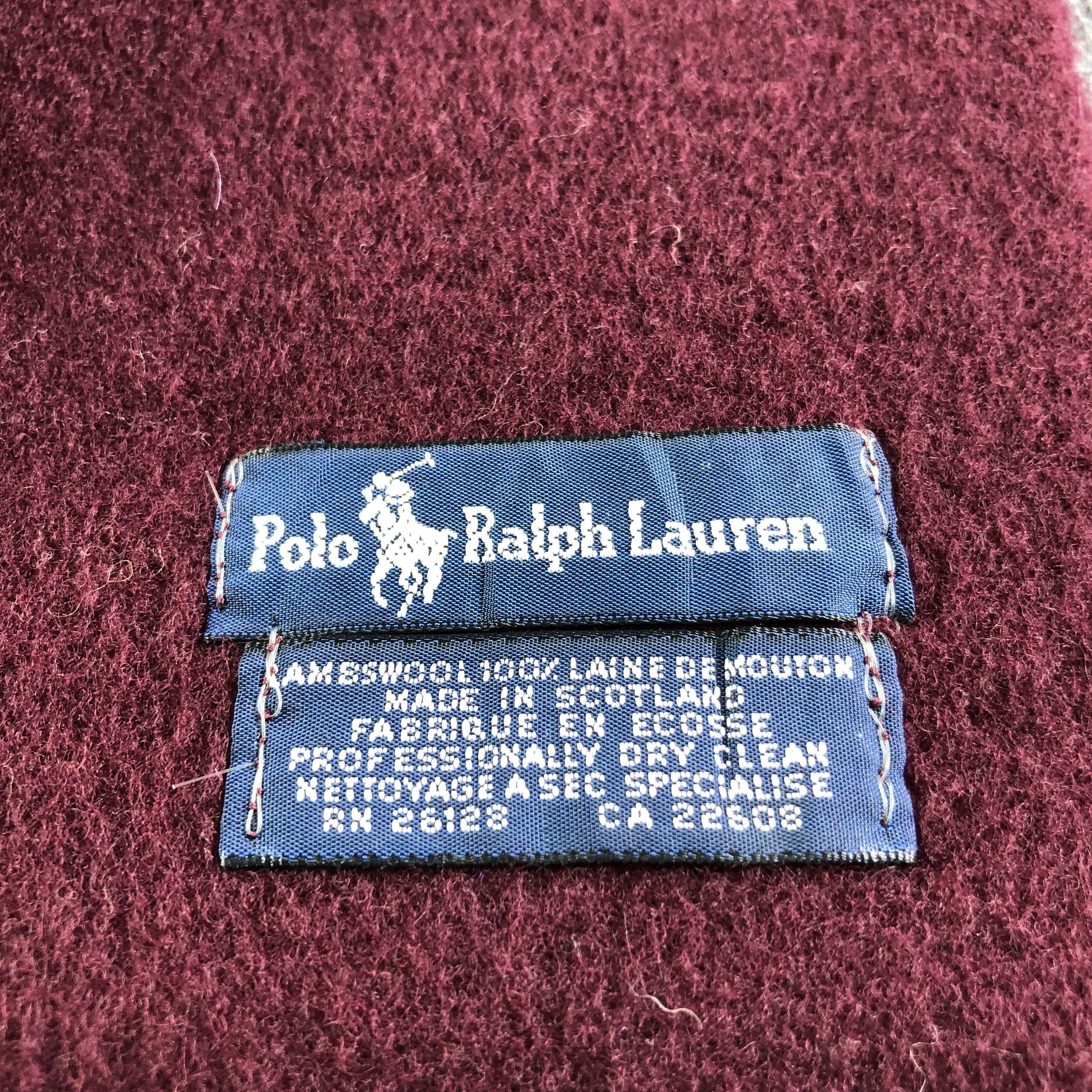 Polo Ralph Lauren Polo Ralph Lauren Wool Scarf Muffler Neckwear V2581 Size ONE SIZE - 5 Thumbnail