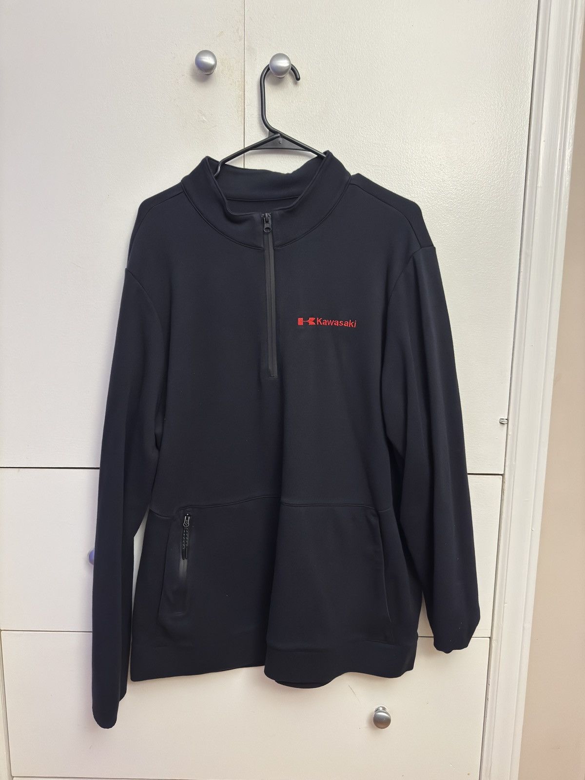 Other Kawasaki Quarter Zip Sweater w/ Hoodie Pocket Size US XXL / EU 58 / 5 - 1 Preview