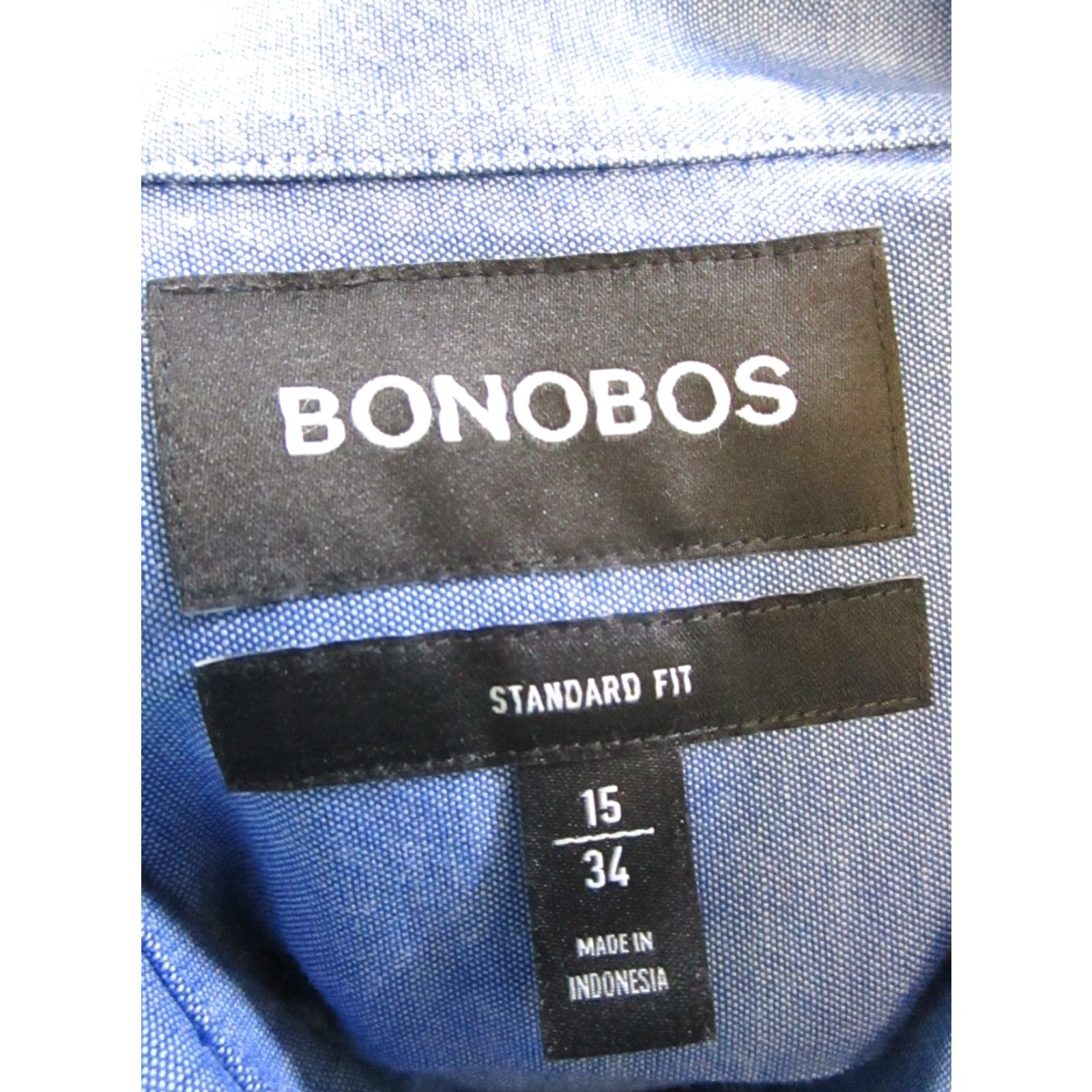 Bonobos Bonobos Shirt Mens 15 Blue Cotton Button Up Adult Medium Blue Cotton Bonobos Shirt Button-Up Shirts Mens 15 Blue Size US M / EU 48-50 / 2 - 3 Thumbnail