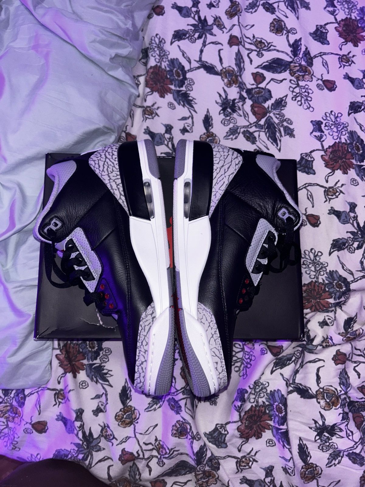 Jordan Brand Jordan 3 Black Cement 3s Size 10 Size US 10 / EU 43 - 6 Thumbnail