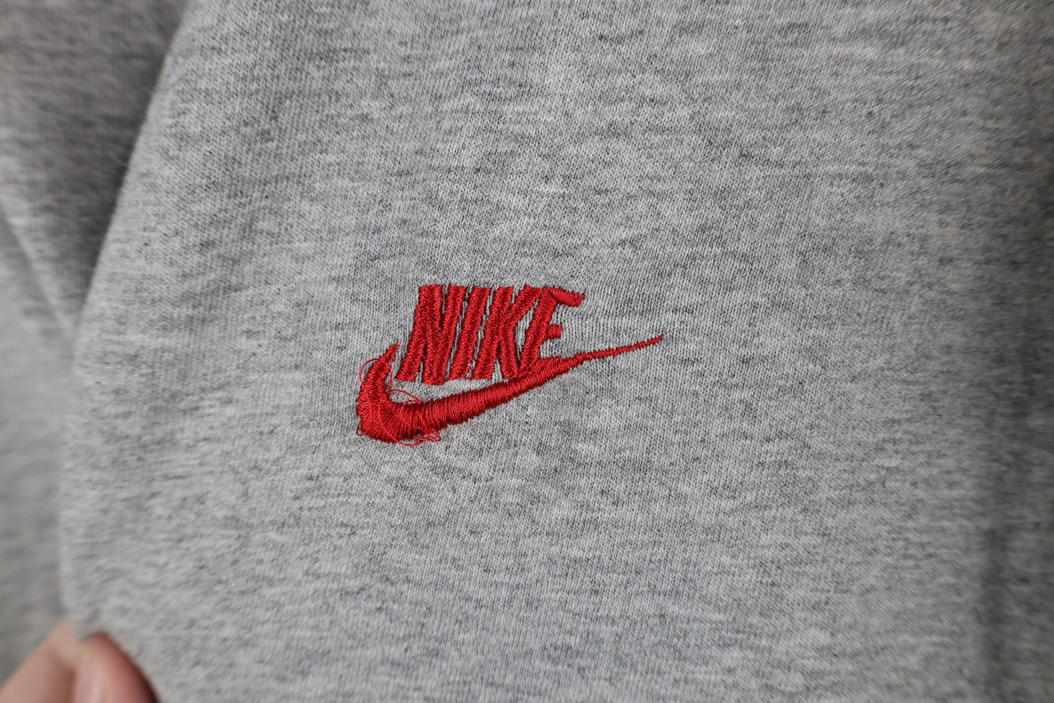 Nike × Vintage Vintage 90s Nike Scott Mini Swoosh Ringer T-Shirt Gray Size US XXL / EU 58 / 5 - 4 Thumbnail