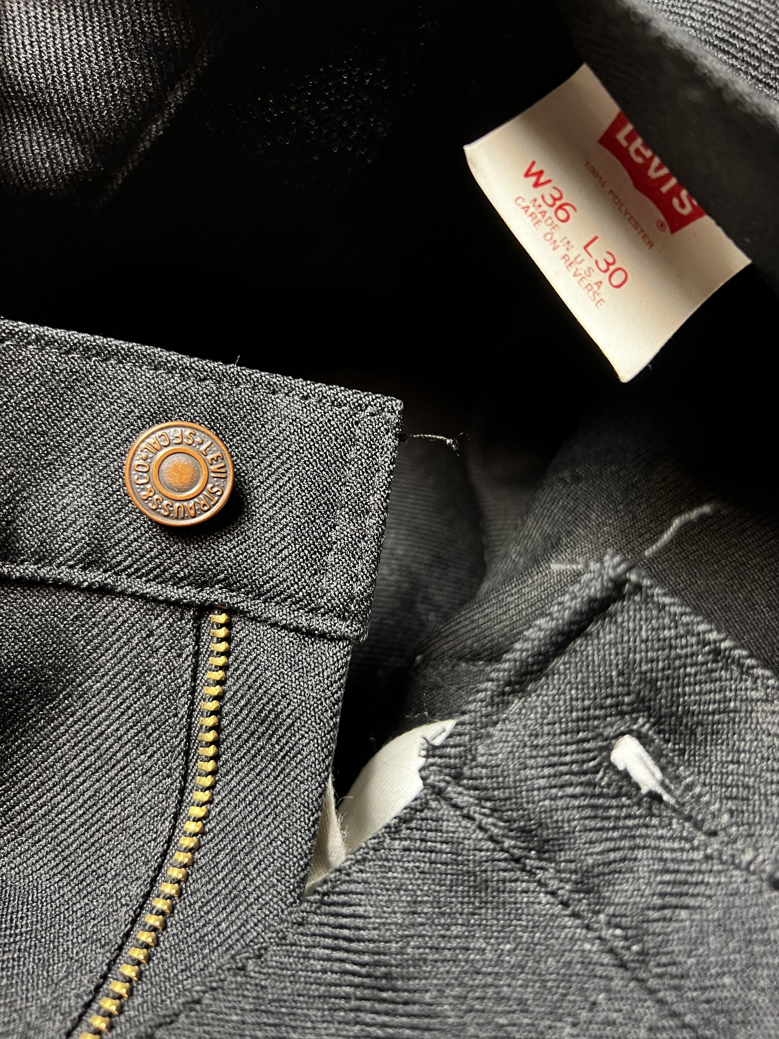 Levi's Vintage Clothing Vintage Levi's Black Polyester Bootcut Pants Size US 36 / EU 52 - 8 Thumbnail
