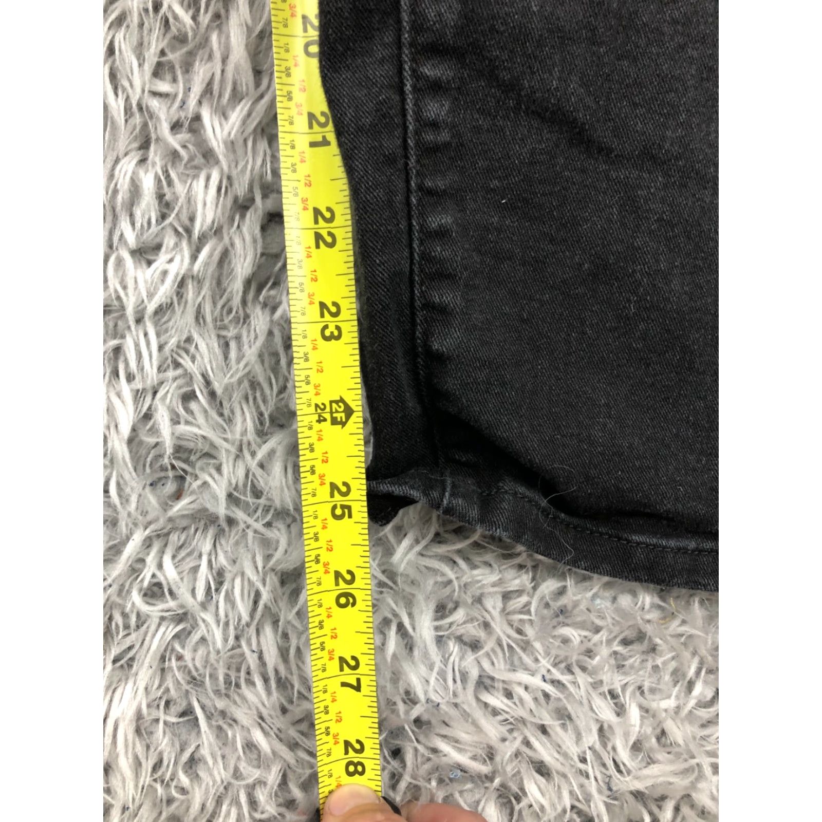 Vintage No Boundaries Jeans High Rise Ankle Size 17 Juniors Womens Dark Wash Black Denim Regular 5-Pocket Womens Jeans Size 38" / US 16 / IT 52 - 3 Thumbnail