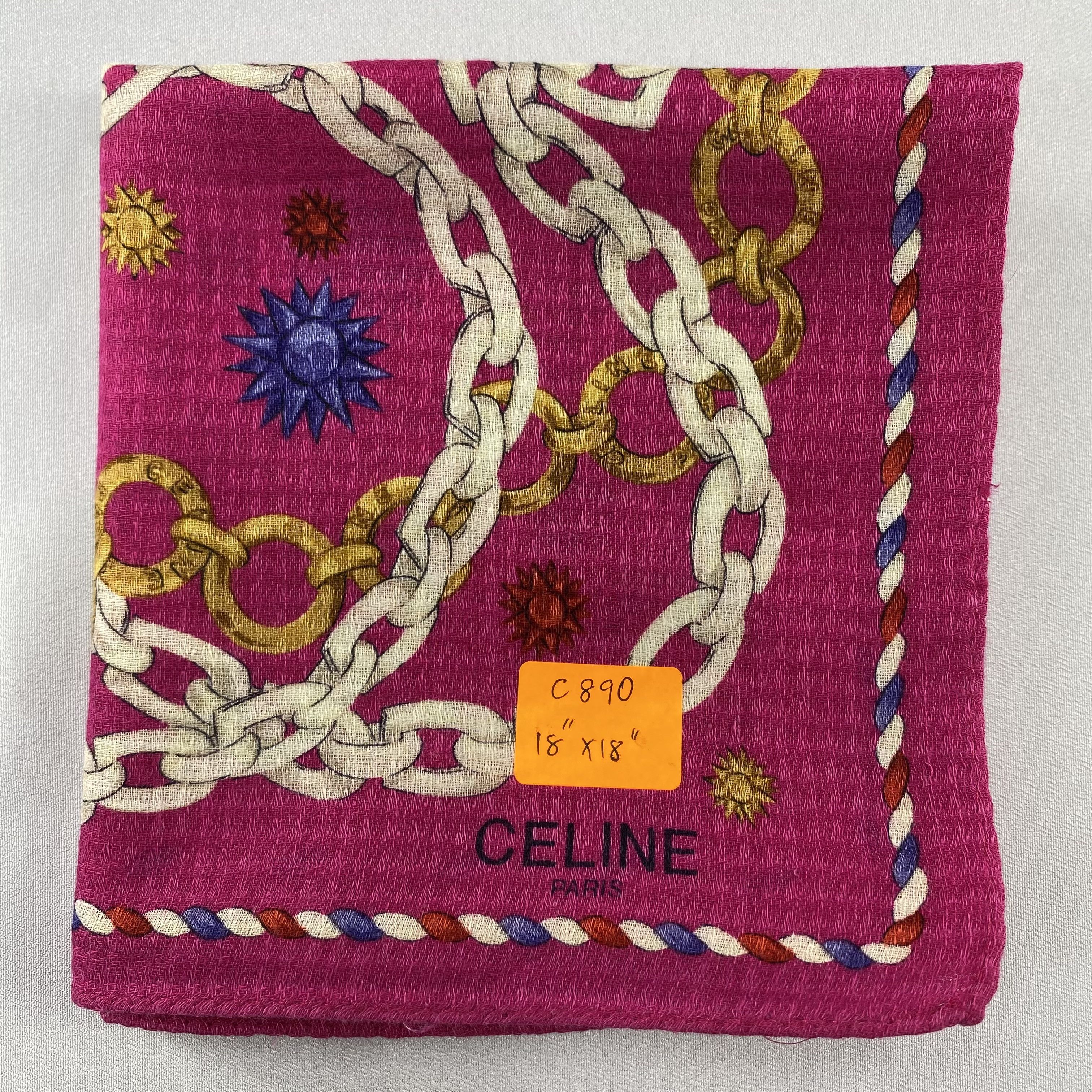 Celine Celine Handkerchief / Bandana / Neckerchief C890 Size ONE SIZE - 8 Thumbnail
